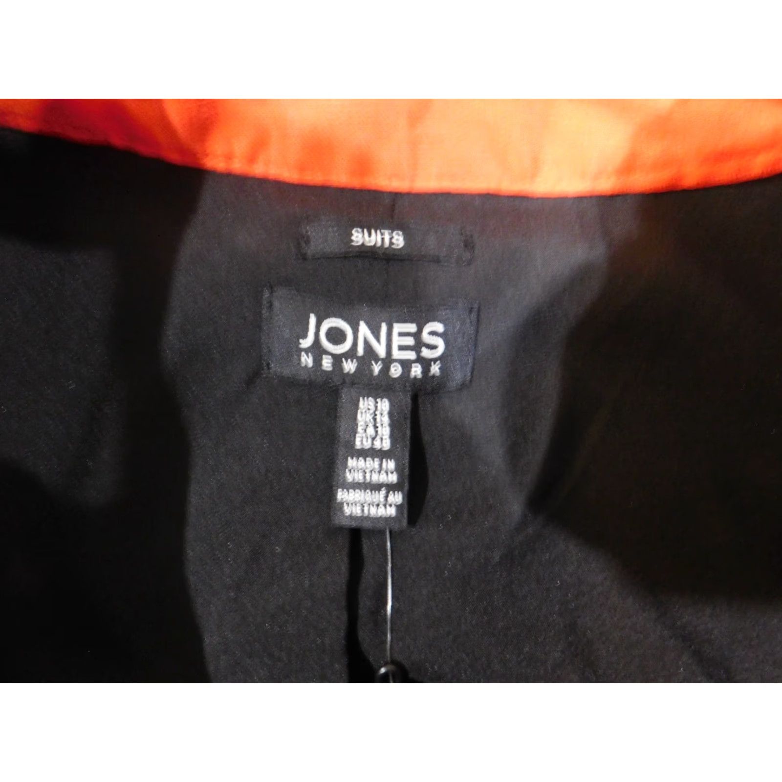 Jones New York Jones New York Jacket Womens 10 Orange Zip Sleeveless Stretch Linen Casual Plus Size Beach Basic Jacket Mens? Ladies? Size L / US 10 / IT 46 - 7 Thumbnail