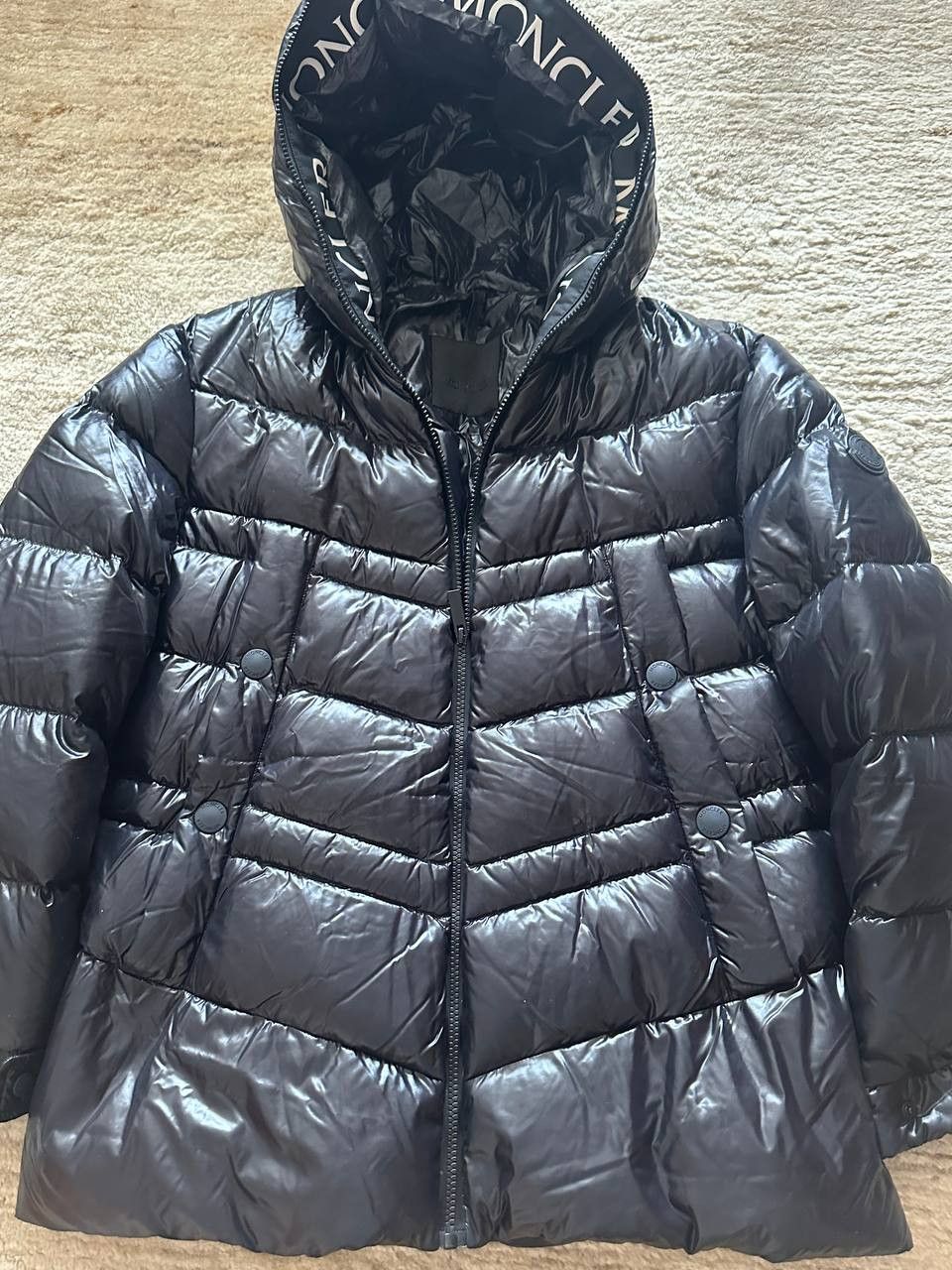 Moncler Moncler Montcla Black Down Jacket Size S / US 4 / IT 40 - 2 Thumbnail