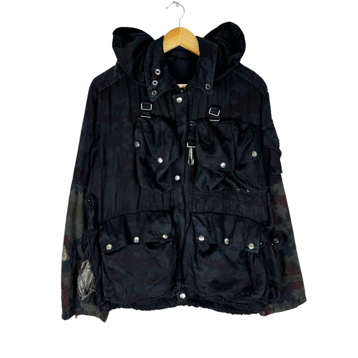 Japanese Brand 🔥VINTAGE SWISS M70 HOODIE BONDAGE CAMO JACKET Size US M / EU 48-50 / 2 - 2 Thumbnail