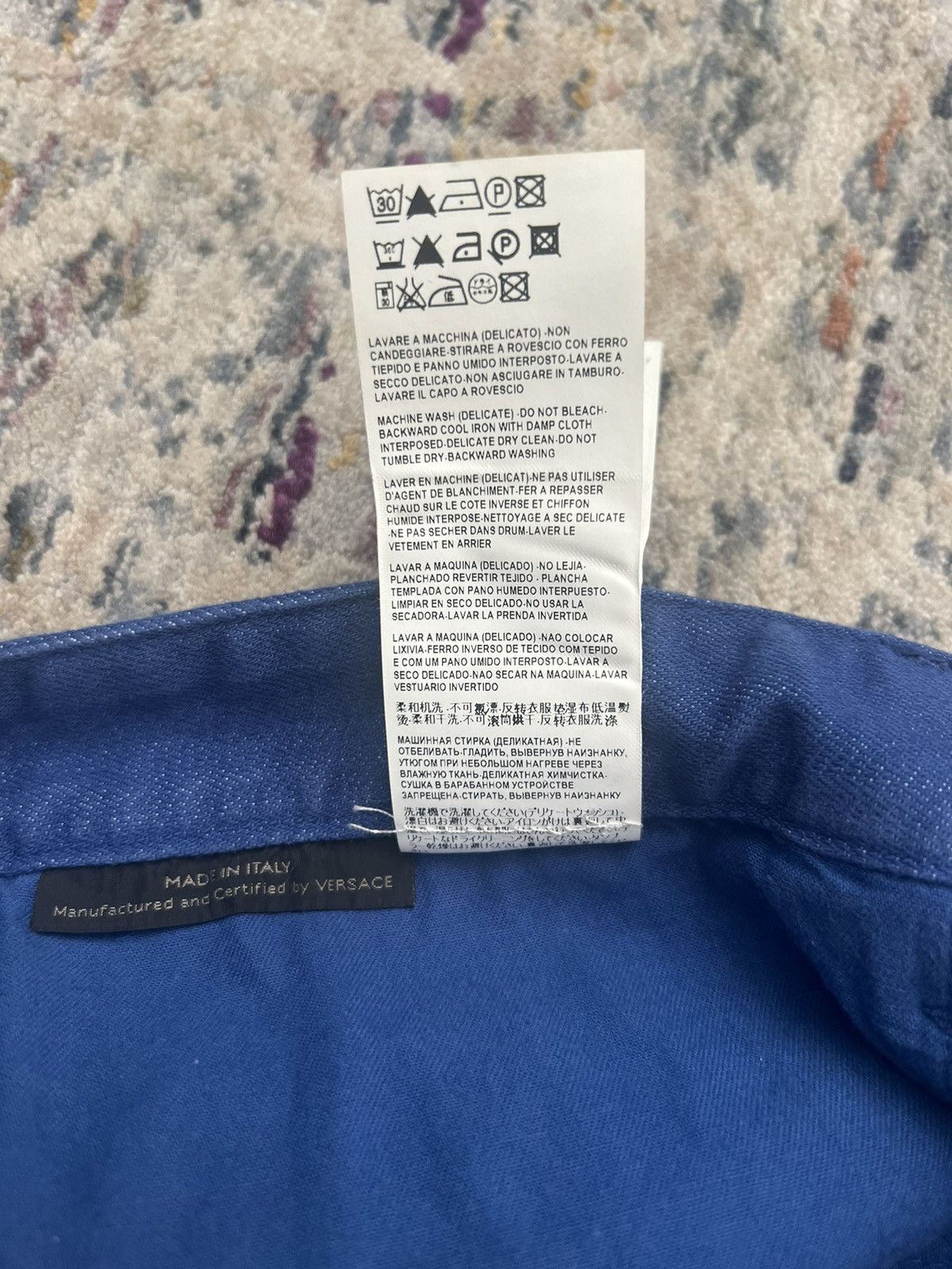 Versace Gianni Versace Blue Denim Jeans Sz 37 Size US 37 - 5 Thumbnail