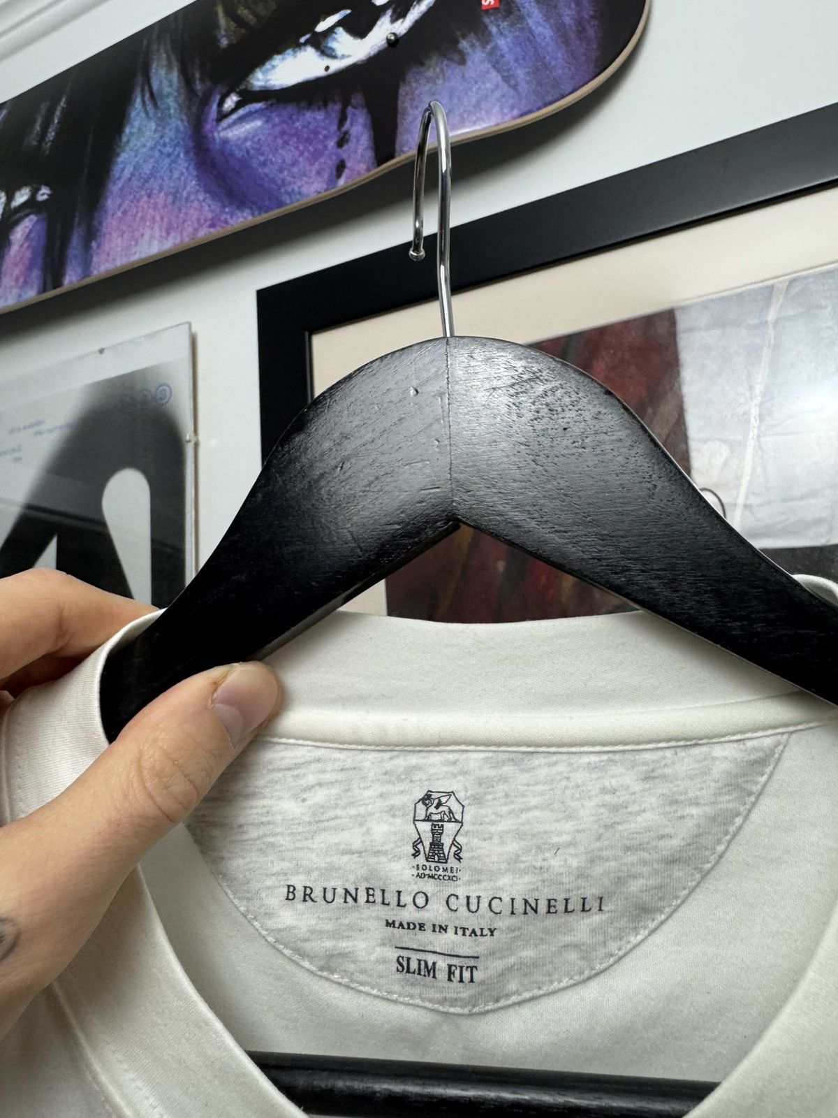 Brunello Cucinelli Brunello Cucinelli Slim Fit White Longsleeve Luxury Designer Size US M / EU 48-50 / 2 - 3 Thumbnail
