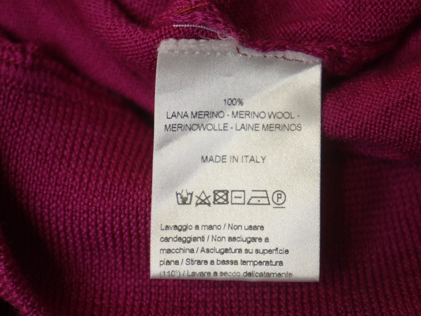 Designer PELIKAMO ZURICH Pink Wool Tight Knit Pullover Sweater Size L Size L / US 10 / IT 46 - 12 Thumbnail