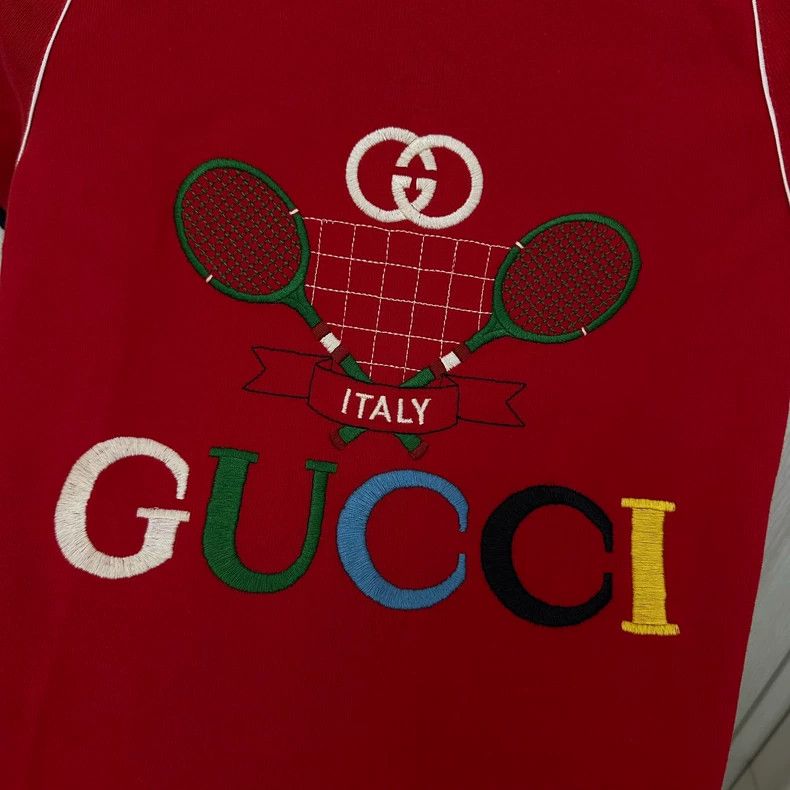 Gucci Gucci Tennis racket short-sleeved T-shirt 2503-Nextarrow Size US S / EU 44-46 / 1 - 3 Thumbnail