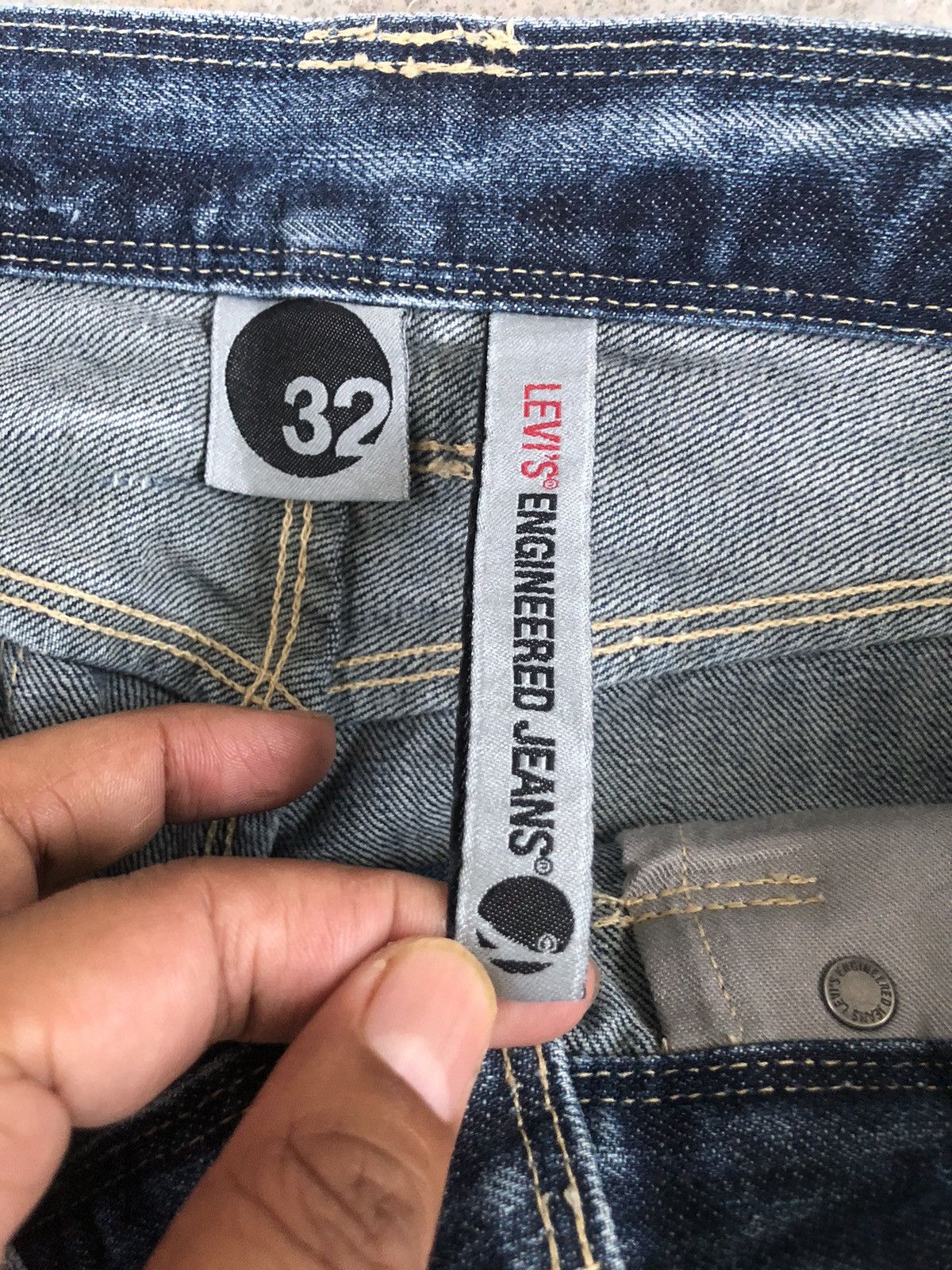 If Six Was Nine Y2k Levis Engineered Jeans Distressed Size US 32 / EU 48 - 18 Thumbnail