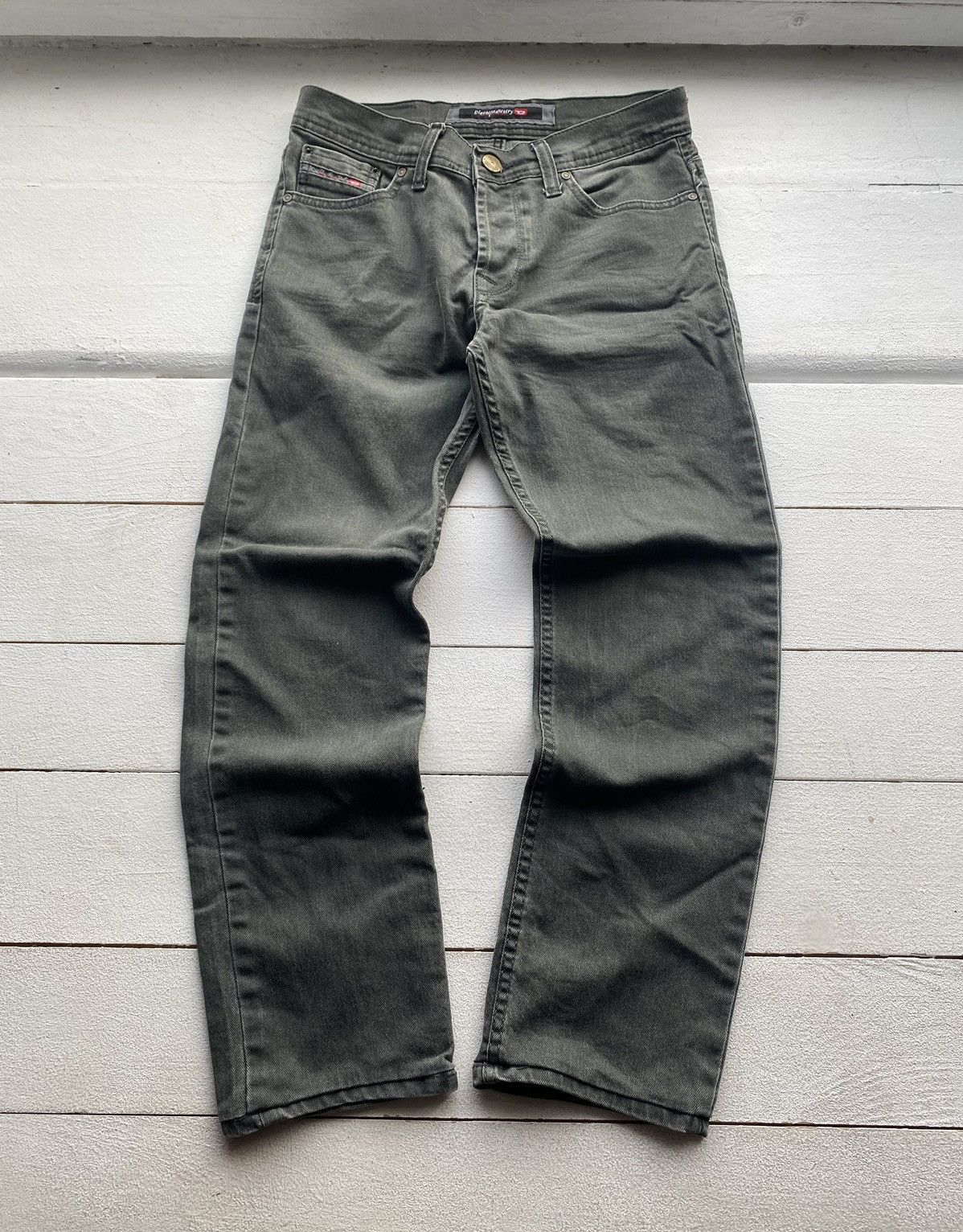 Diesel × Vintage 🔥Opium Vntg Diesel Green Washed Faded Punk Jeans Mens Y2k Size US 30 / EU 46 - 1 Thumbnail