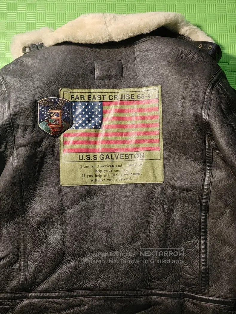 Schott Schott B3 flight suit fur is integrated Size US L / EU 52-54 / 3 - 8 Thumbnail