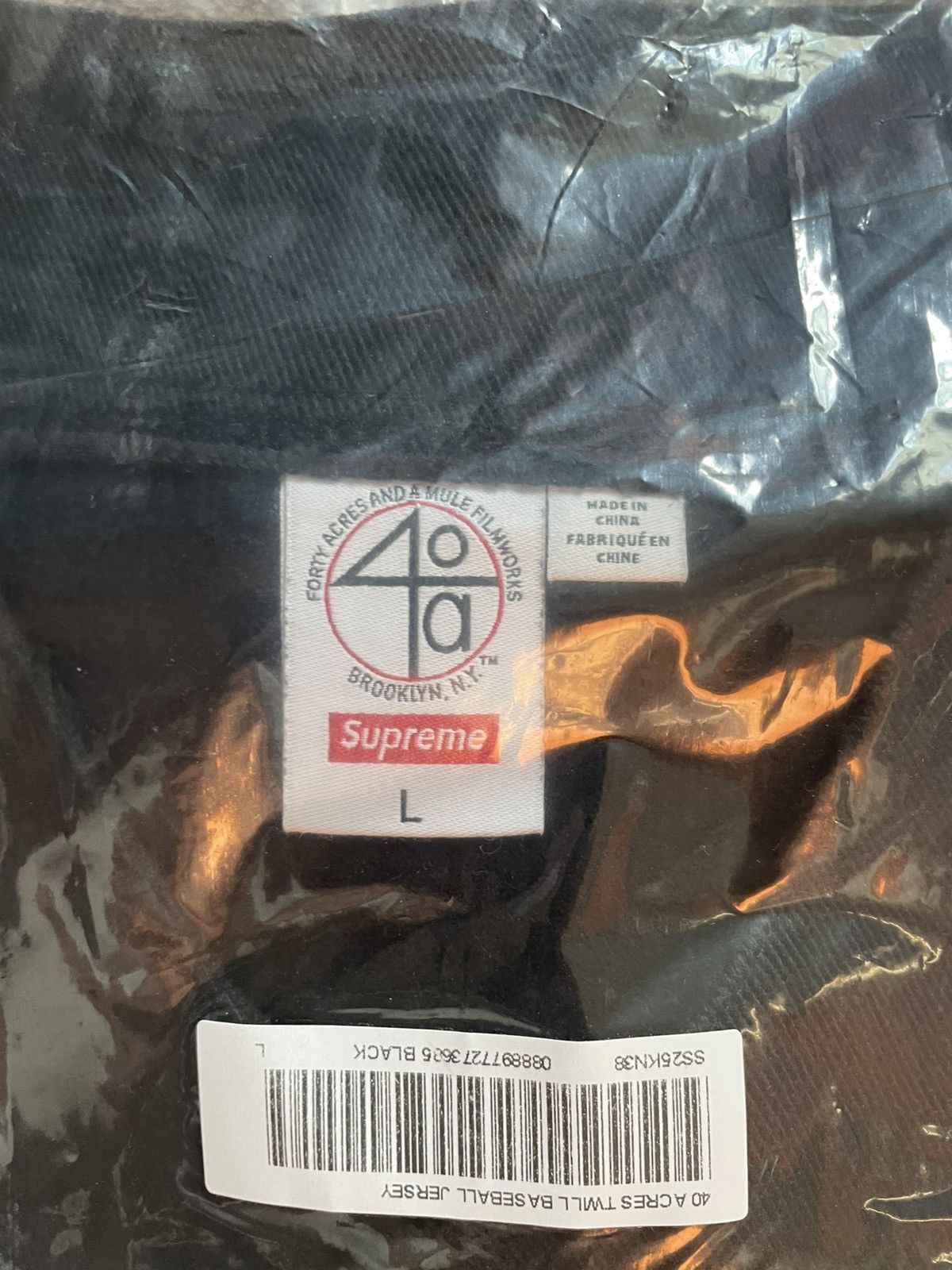 Supreme Supreme x 40 Acres baseball jersey spike lee Size US L / EU 52-54 / 3 - 3 Thumbnail