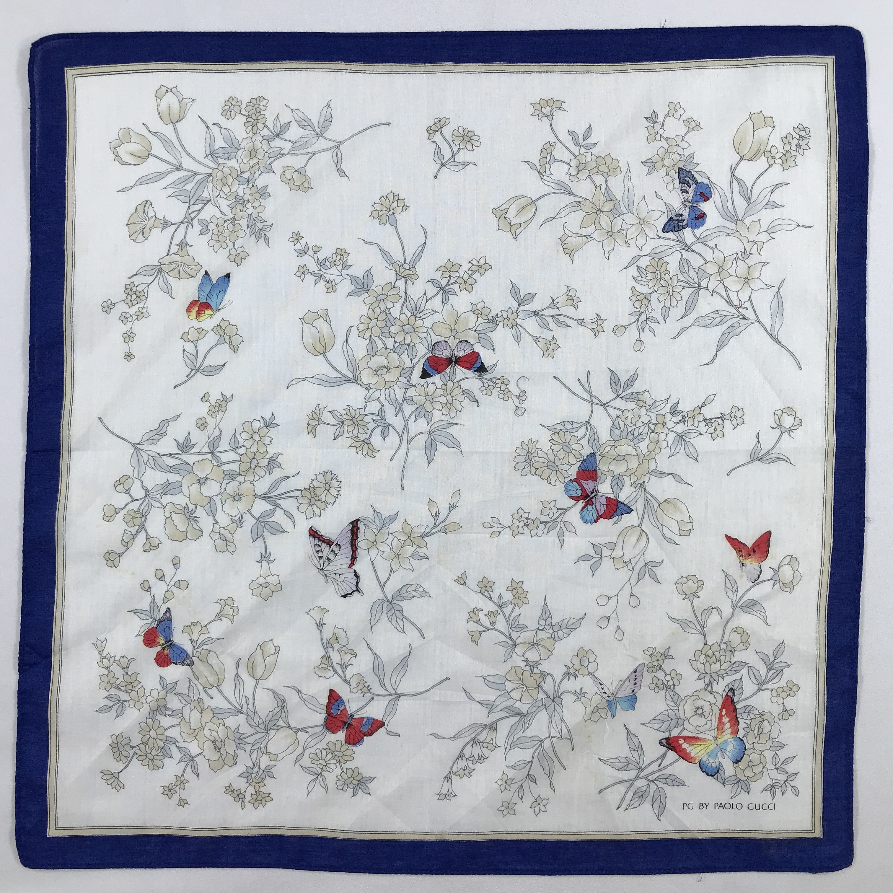 Paolo Gucci × Vintage Paolo Gucci Bandana / Handkerchief / Neckerchief - S2192 Size ONE SIZE - 1 Thumbnail