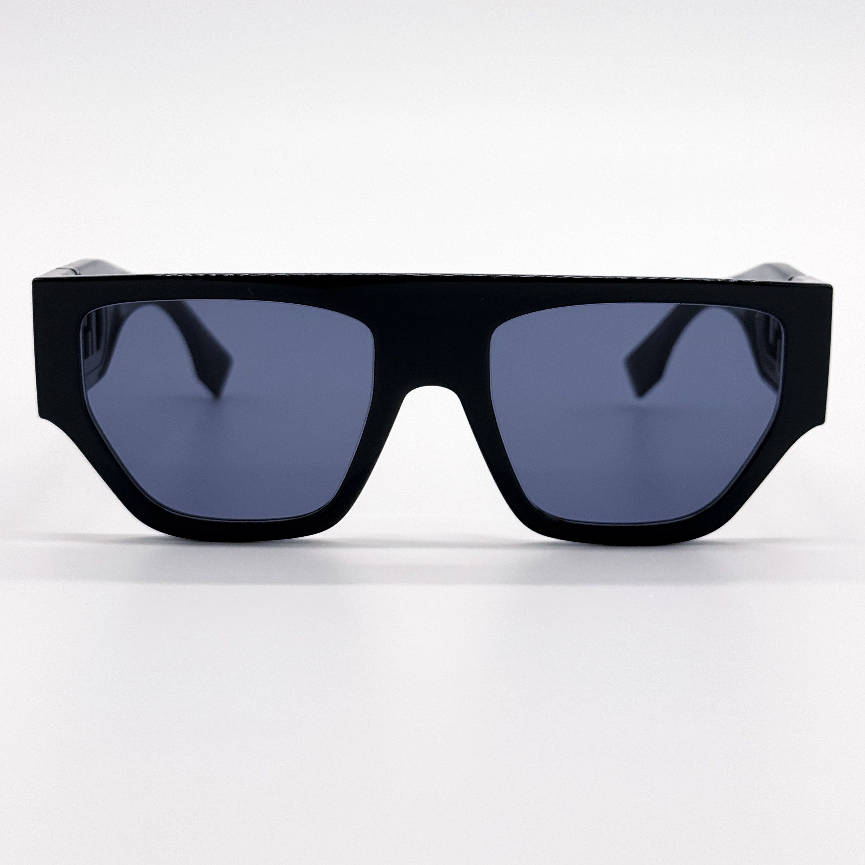 Fendi NEW FENDI FE40108U 01V SHINY UNISEX SUNGLASSES FENDI Size ONE SIZE - 3 Thumbnail