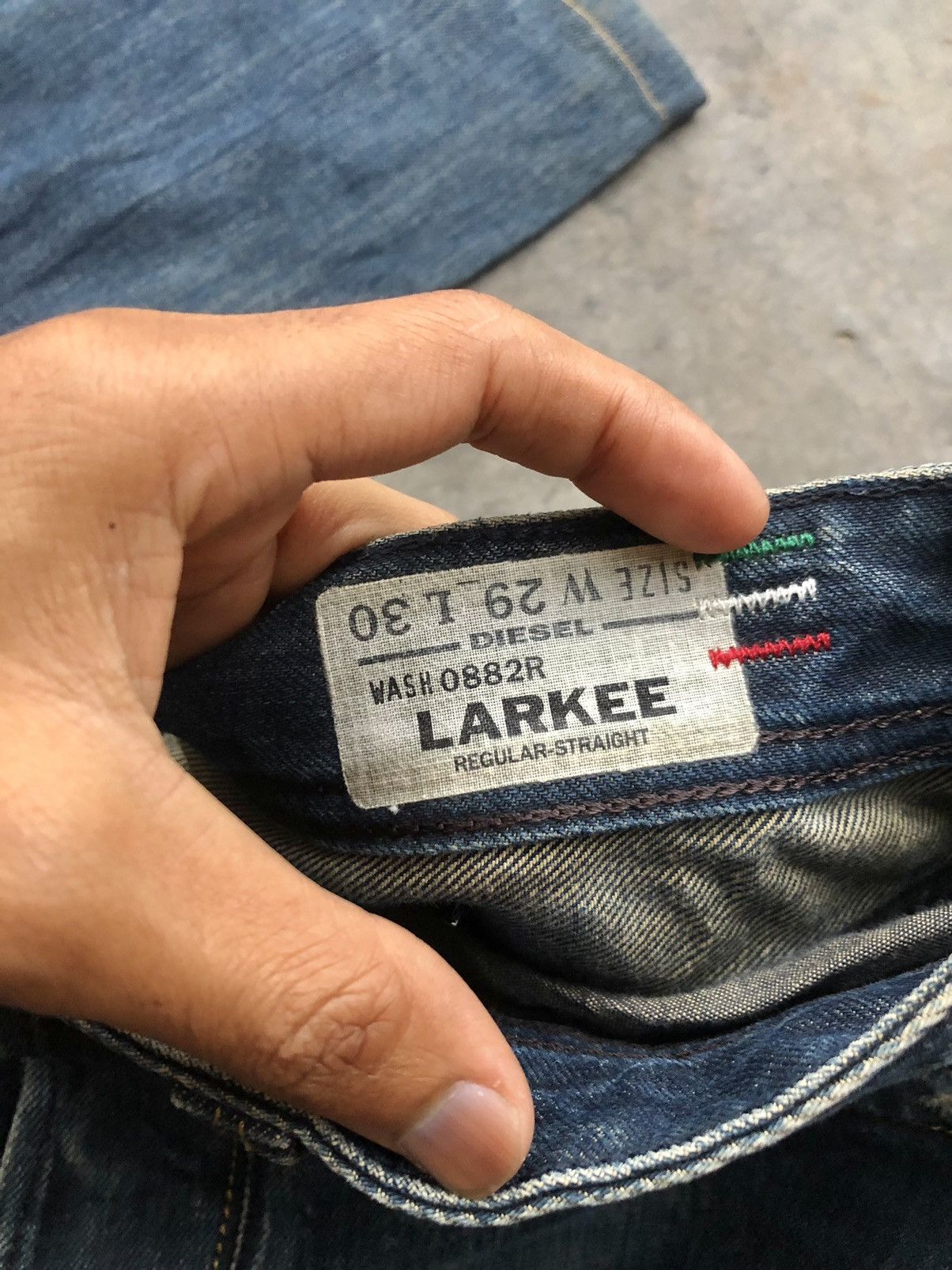 Diesel DIESEL LARKEE WASHED BLUE DENIM Size US 31 - 4 Thumbnail