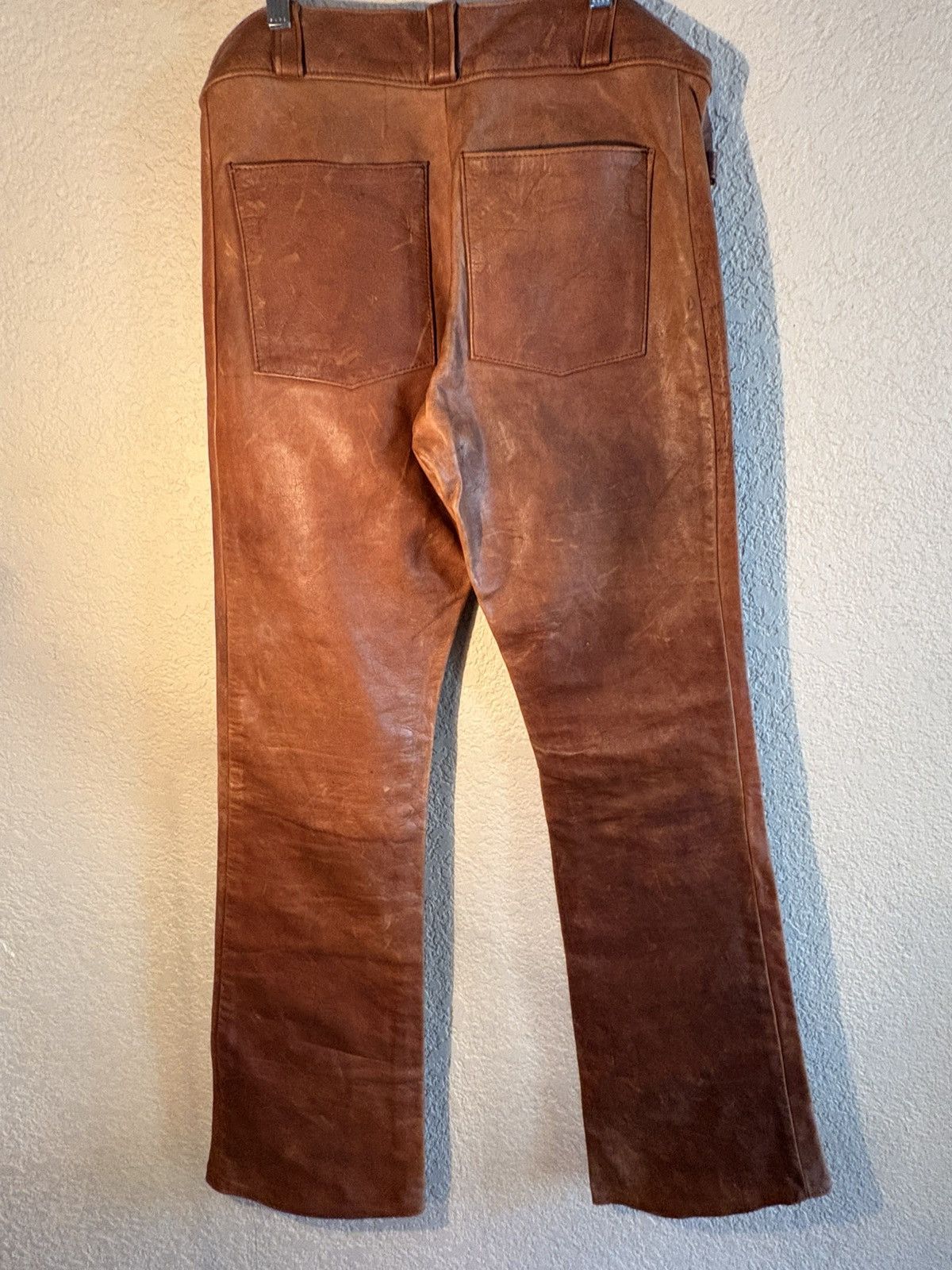 Other Handmade Leather Pants – Men’s Bootcut – Soft Deerskin? –90s Size US 32 / EU 48 - 5 Thumbnail