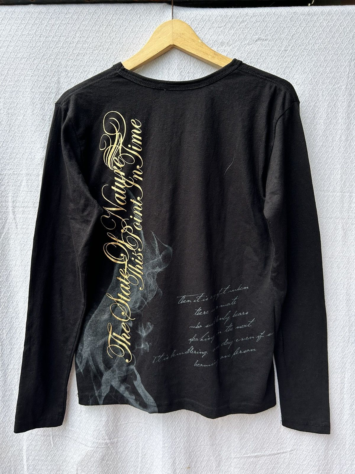 Hysteric Glamour 💸BINDINGOFFER💸Japanesebrand style poem smoke longsleeve Size US M / EU 48-50 / 2 - 2 Thumbnail
