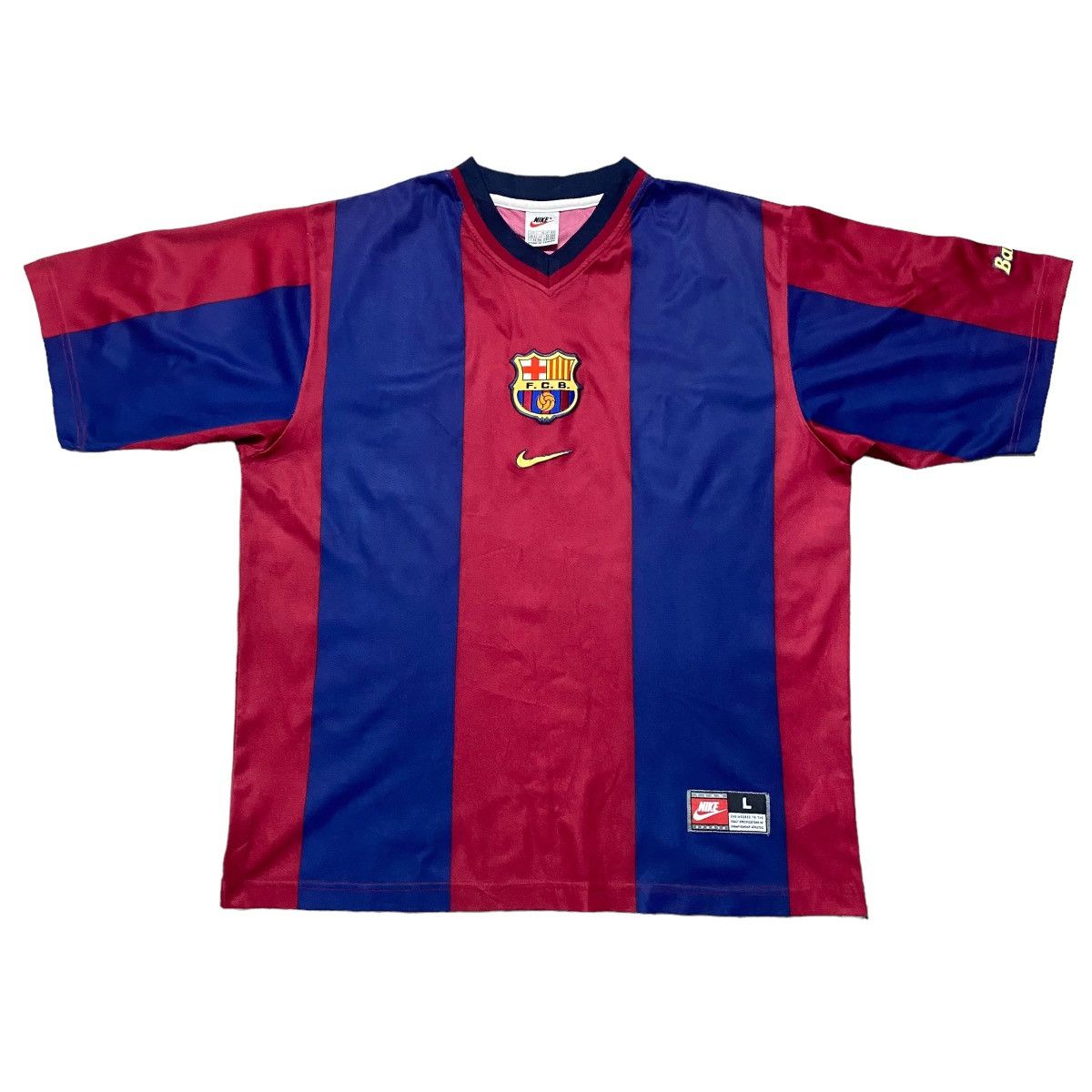 Vintage Vintage Fc Barcelona Jersey Home 1998 Size US L / EU 52-54 / 3 - 1 Thumbnail