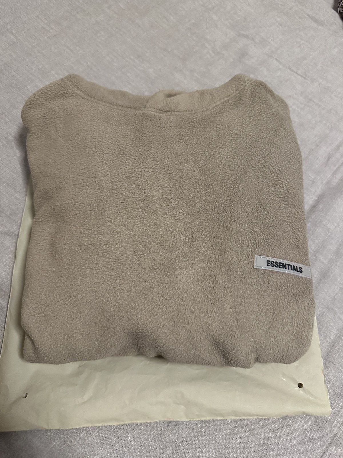 Essentials × Fear of God Fear Of God Essentials Taupe Polar Fleece Hoodie Taupe Size US S / EU 44-46 / 1 - 8 Thumbnail