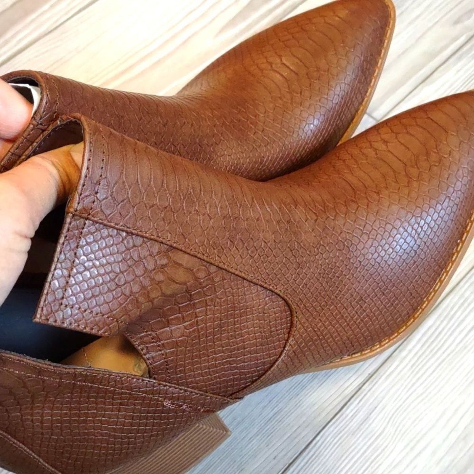 Other (58-2117) ZBY Open Ankle Boots Size 9.5 Size US 9.5 / IT 39.5 - 7 Thumbnail