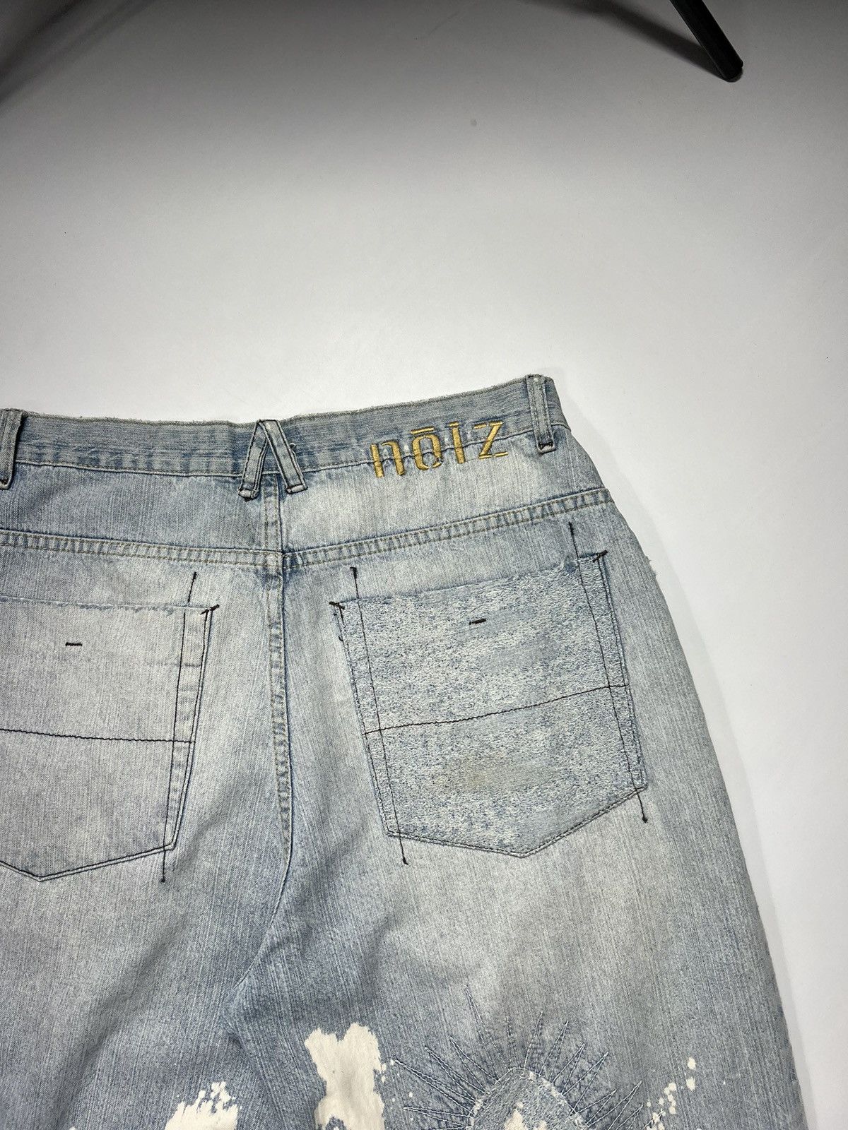 Vintage Vintage Noize Jeans Baggy Distressed Denim Shorts Size US 34 / EU 50 - 15 Thumbnail