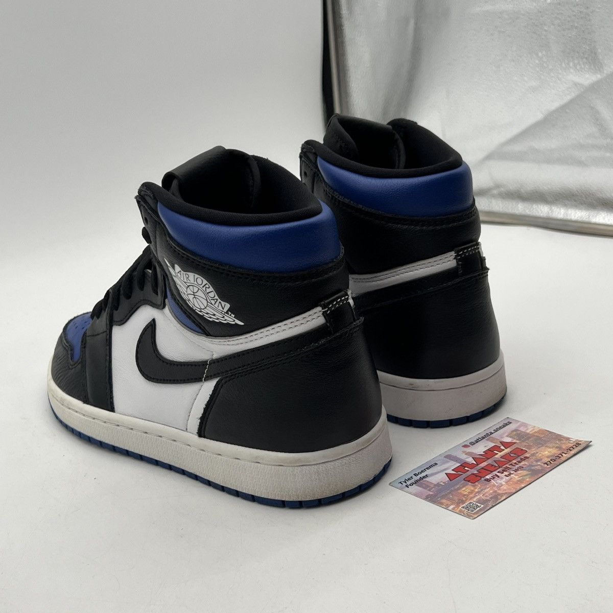 Nike Air Jordan 1 high Royal toe Size US 8 / EU 41 - 4 Thumbnail