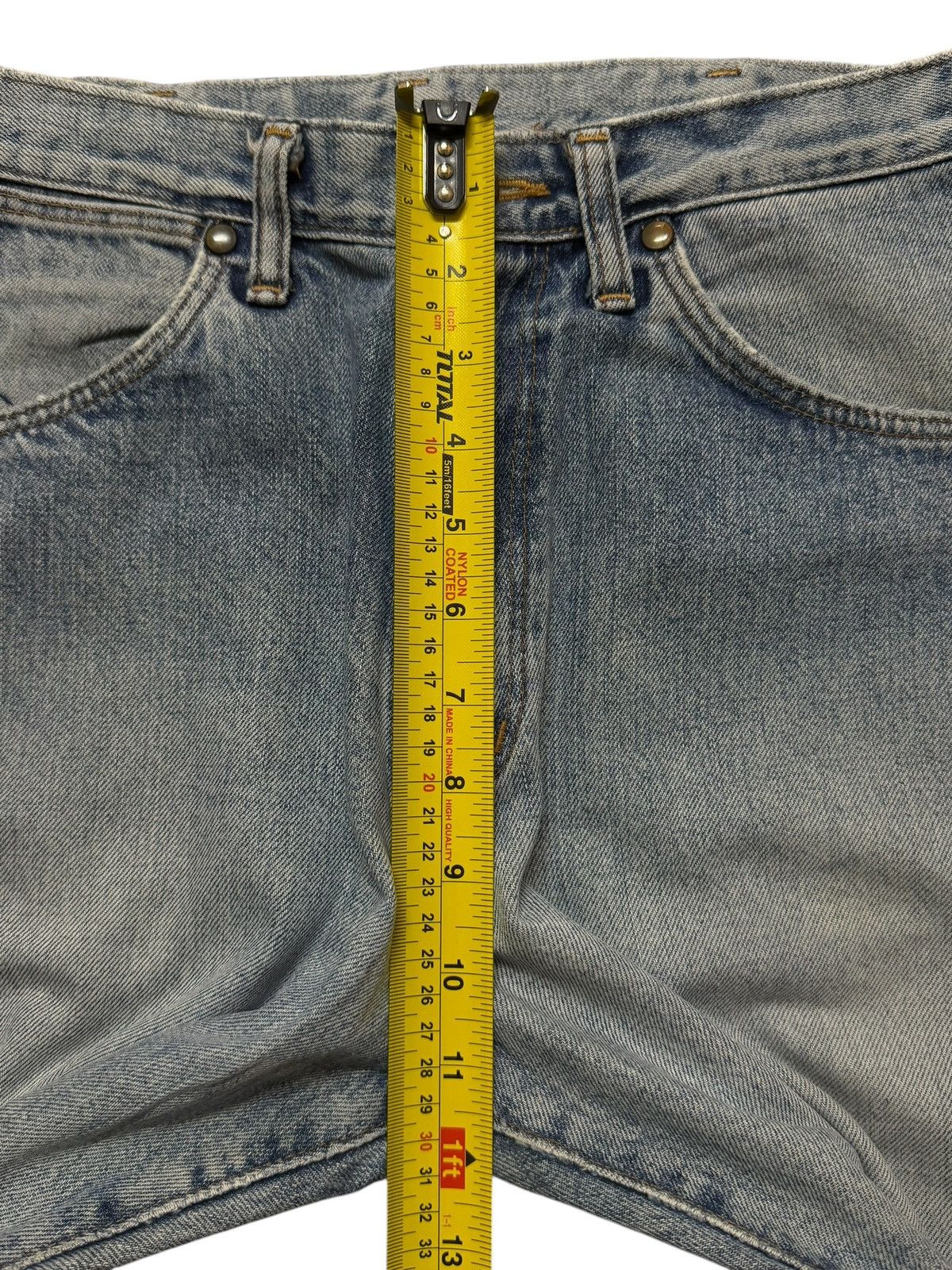 Wrangler Vintage 90s Wrangler Selvedge Faded Wash Distress Wide Leg Size 27" / US 4 / IT 40 - 14 Thumbnail