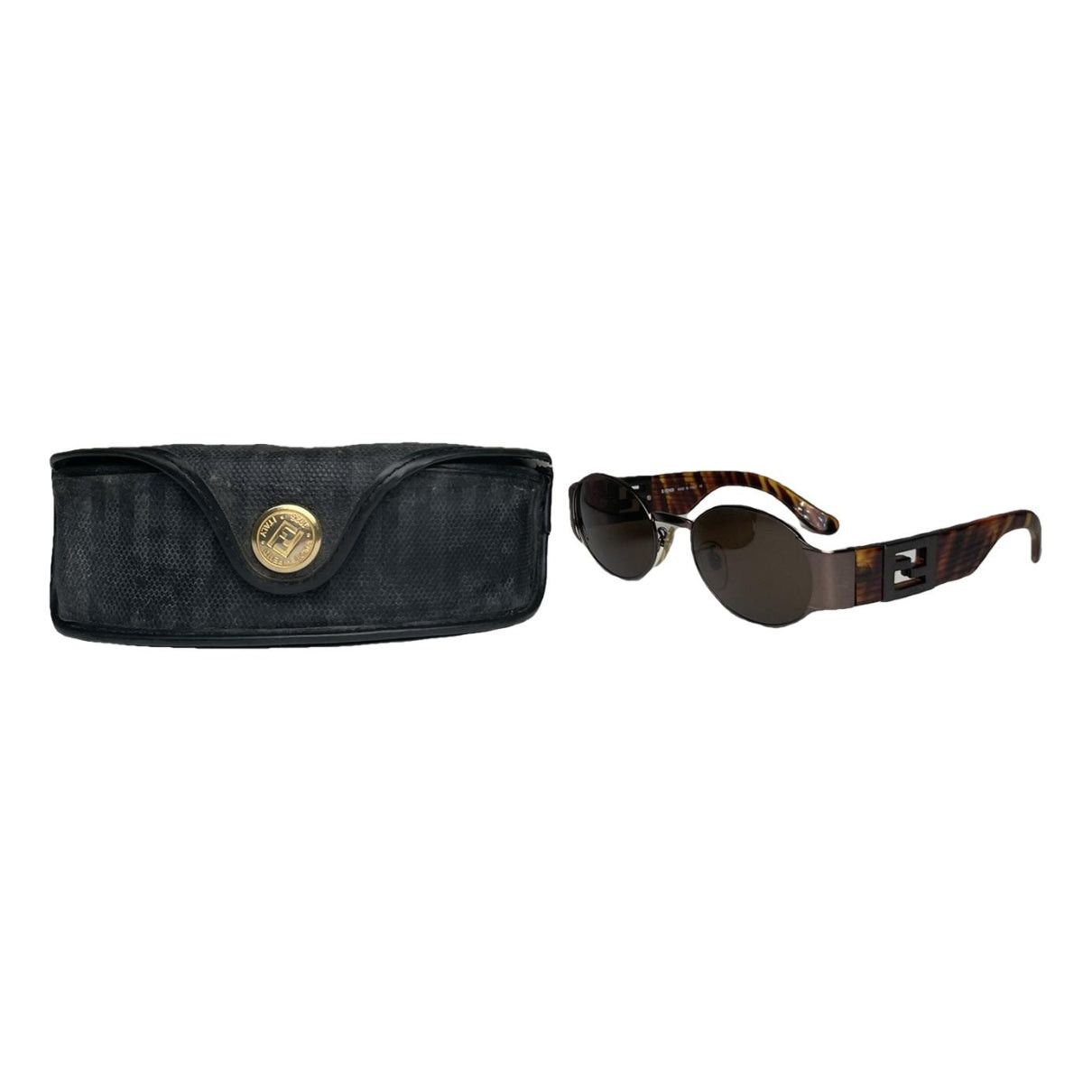 Fendi Black Metal Sunglasses Size ONE SIZE - 1 Thumbnail
