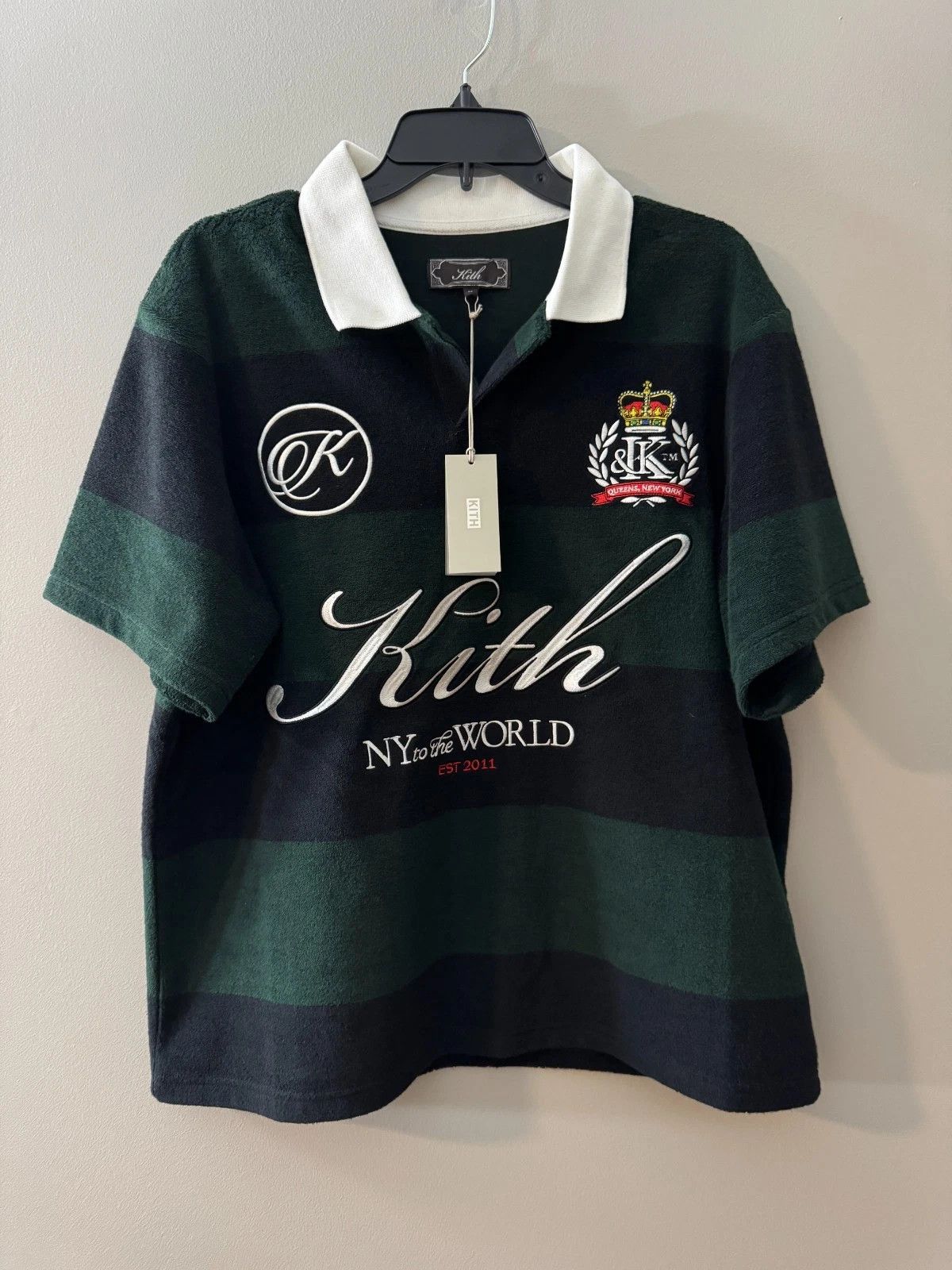 Kith Kith Jacquard Towel Terry Ray Polo Size Medium M Size US M / EU 48-50 / 2 - 1 Thumbnail