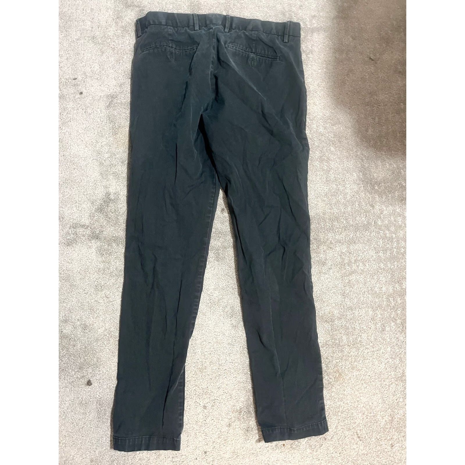 Gap VINTAGE? No — Gap Men's Chino Pants Slim 34x34 Black Cotton Flat Front Canvas Casual Pants 34 Inseam Slim Fit Mens Size US 34 / EU 50 - 3 Thumbnail