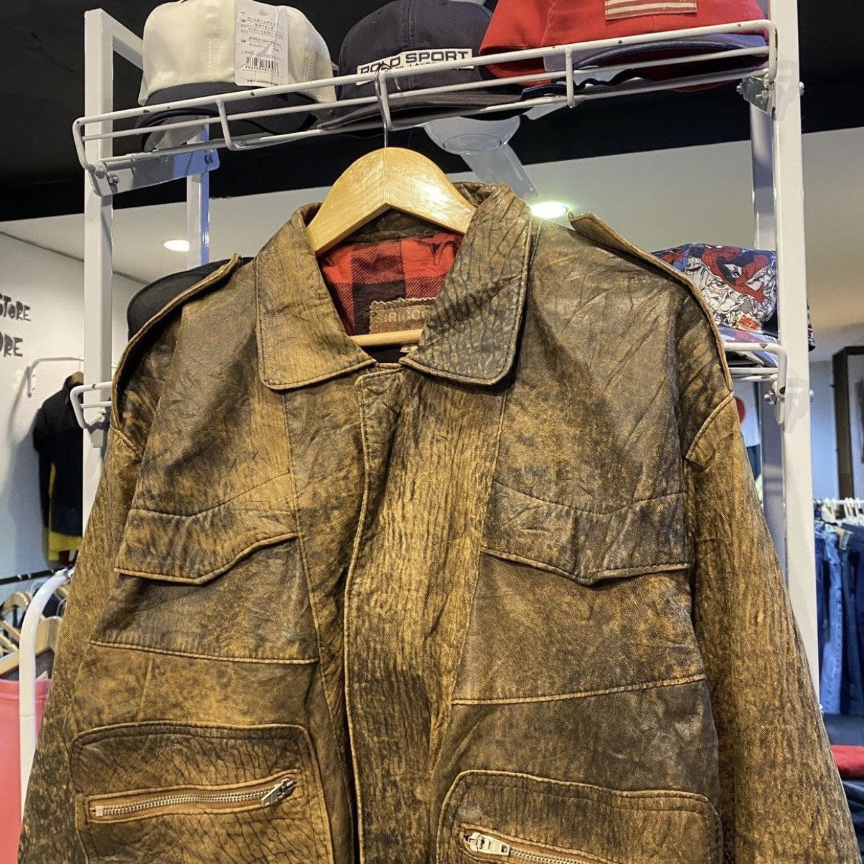 Vera Pelle 🔥VERA PELLE REAL LEATHER BOMBER JACKETS Size US S / EU 44-46 / 1 - 4 Thumbnail