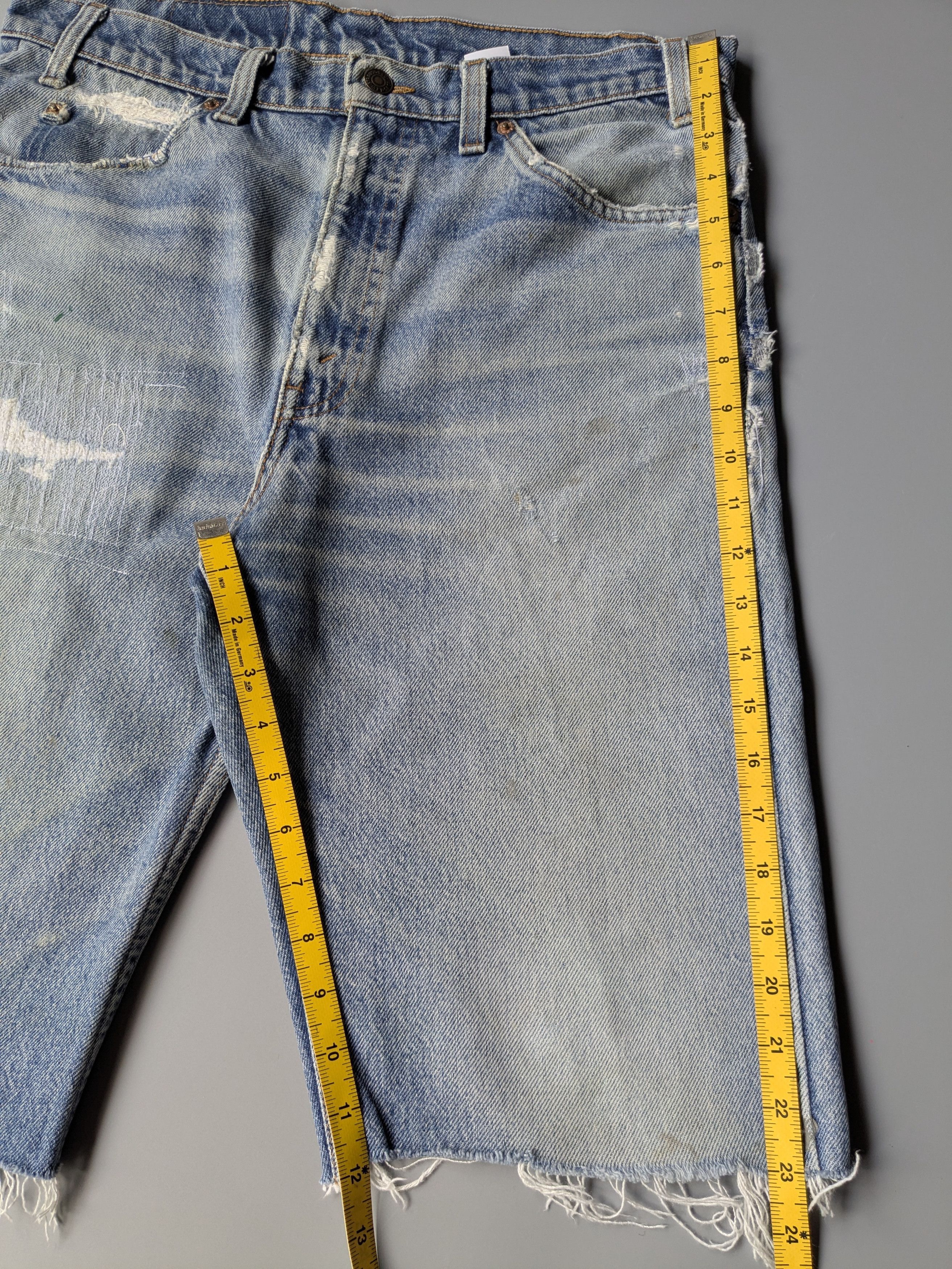 Levi's Vintage Clothing Vintage Levi's 505 Orange tag distressed shortpant Size US 33 - 11 Thumbnail