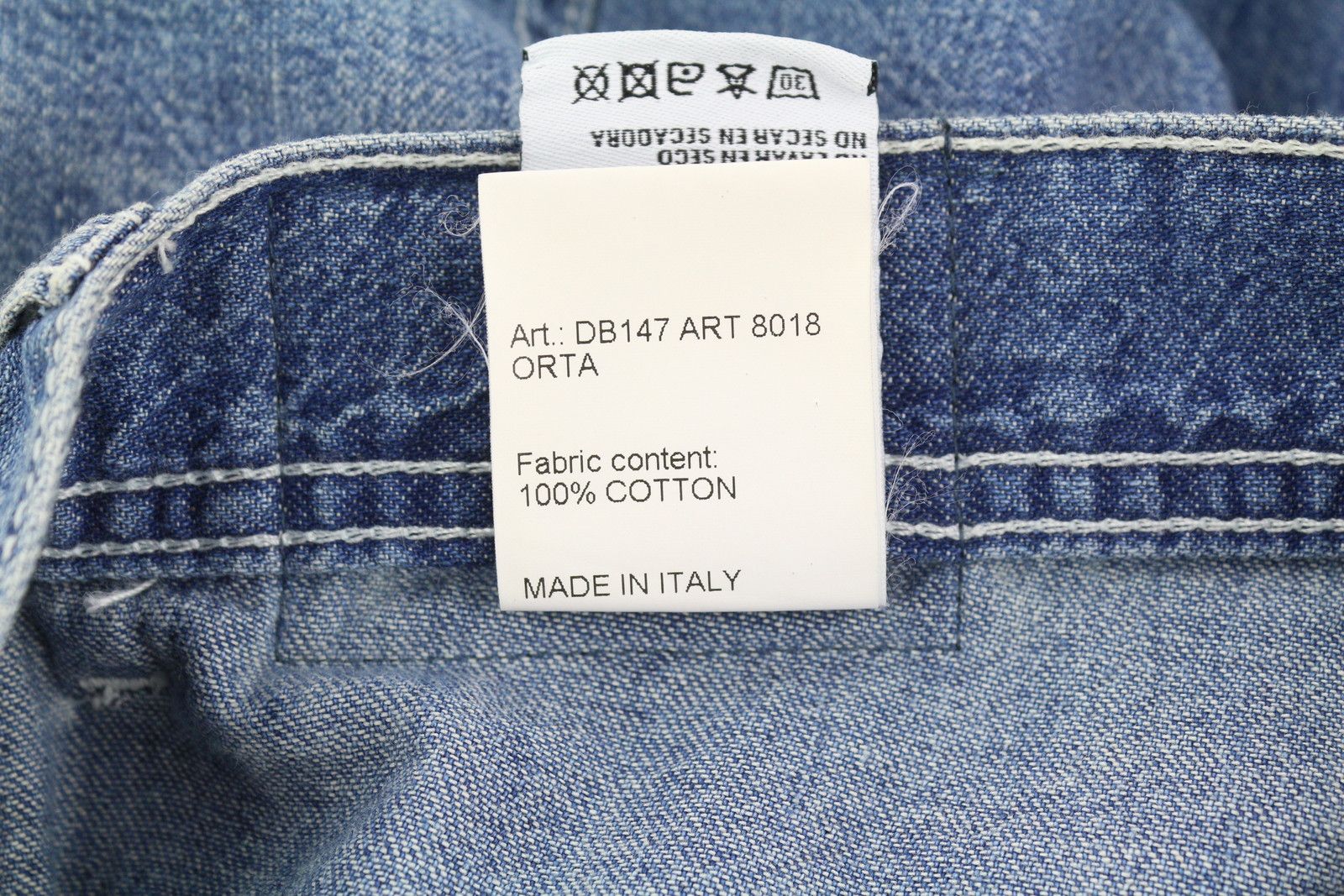 R13 SLIM WORK 27 Washed Colson Indigo High Waist 84460 Size 27" / US 4 / IT 40 - 8 Thumbnail