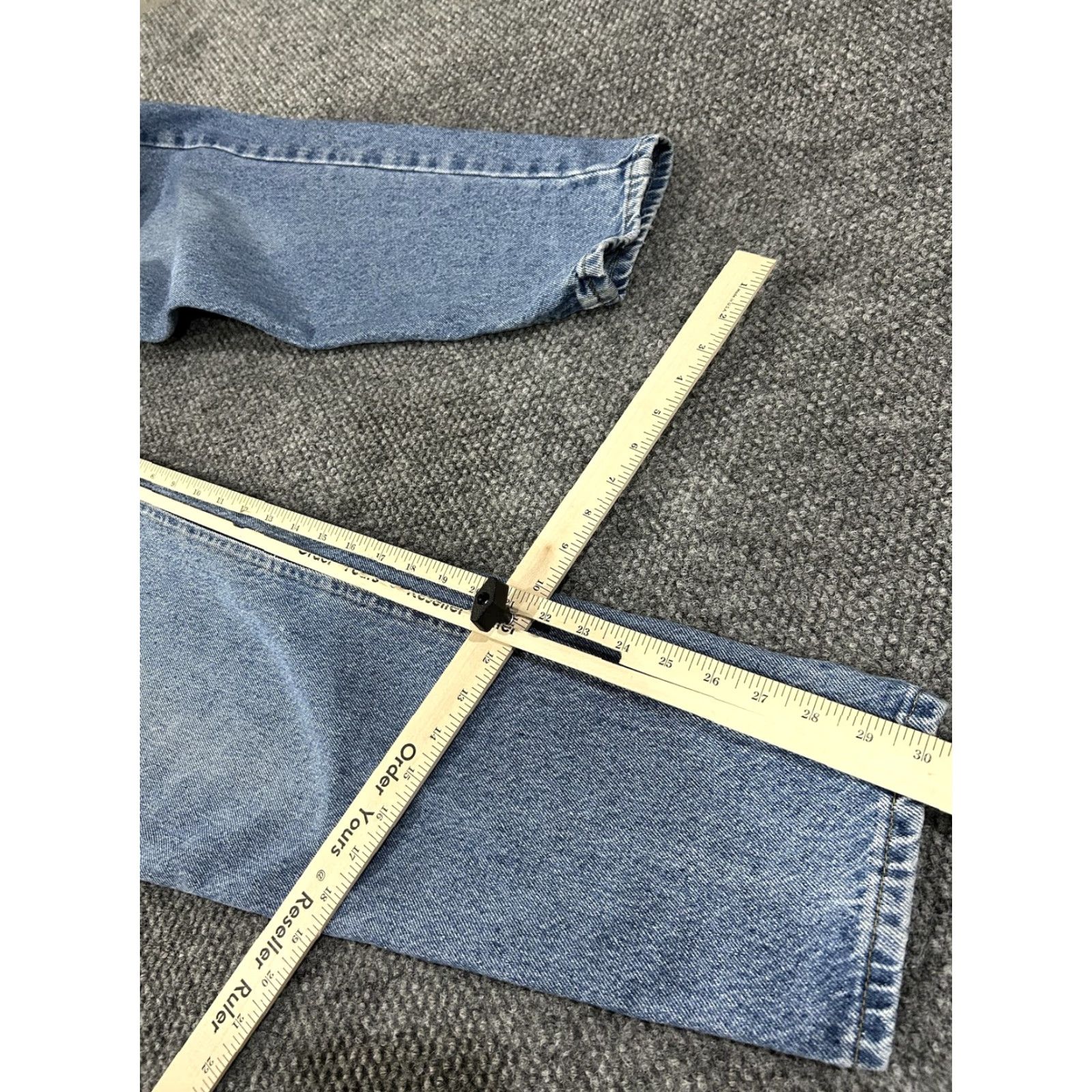 Lee VINTAGE Lee Jeans Womens Medium Blue High Rise Tapered Leg Mom Denim 90s Size 24" / US 00 / IT 34 - 7 Thumbnail