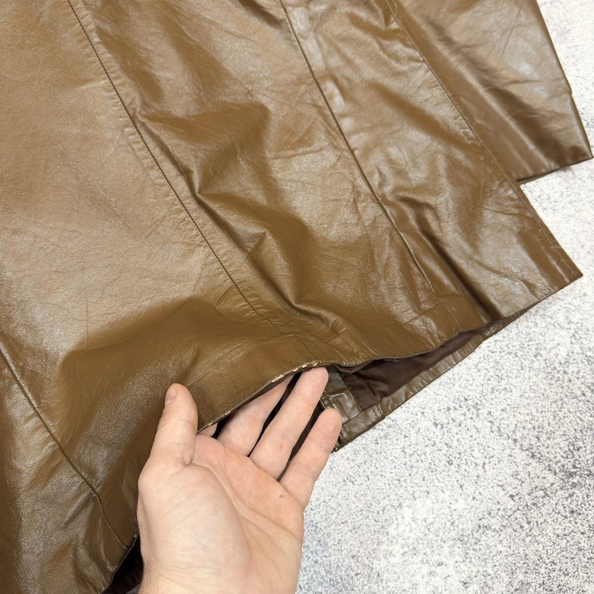 Vintage Vintage Mens Brown Leather Jacket M size Size US M / EU 48-50 / 2 - 7 Thumbnail