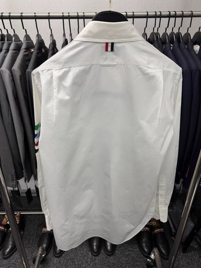 Thom Browne Thom Browne White Shirt Size US L / EU 52-54 / 3 - 2 Thumbnail
