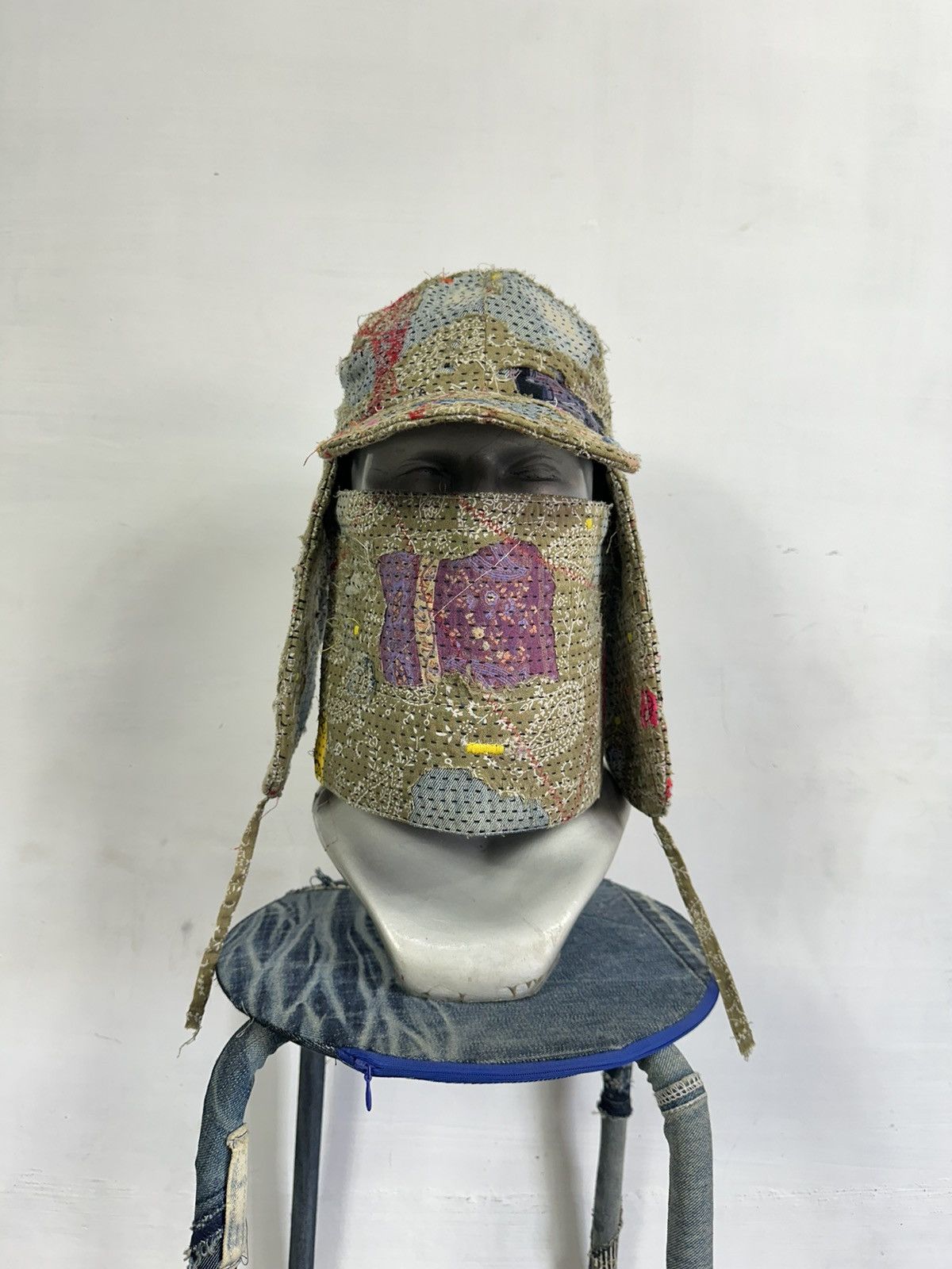 Other Custom Made Distressed Paisley patchwork Boro hats by Ahado Size ONE SIZE - 2 Thumbnail