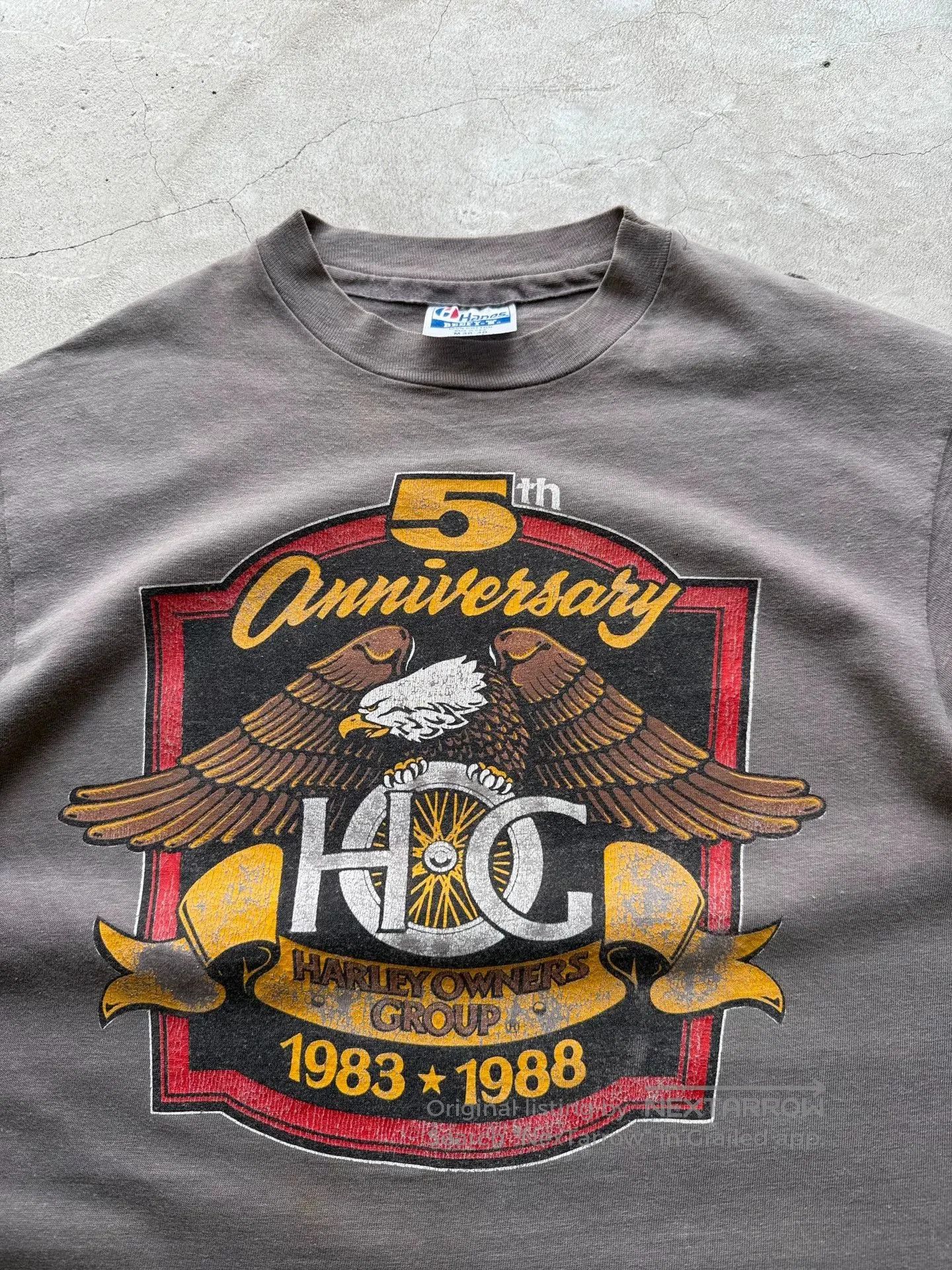 Vintage Vintage 80s Harley Davidson HOG 5th Anniversary Tee. Size US M / EU 48-50 / 2 - 3 Thumbnail