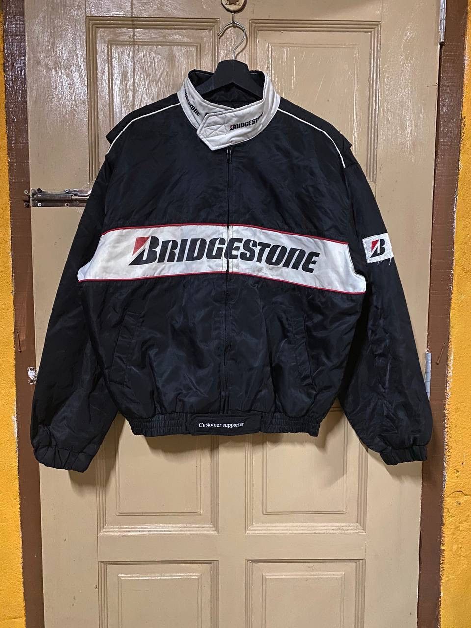 Vintage Vintage 90s Bridgestone Racing Bomber Jacket Size US L / EU 52-54 / 3 - 4 Thumbnail