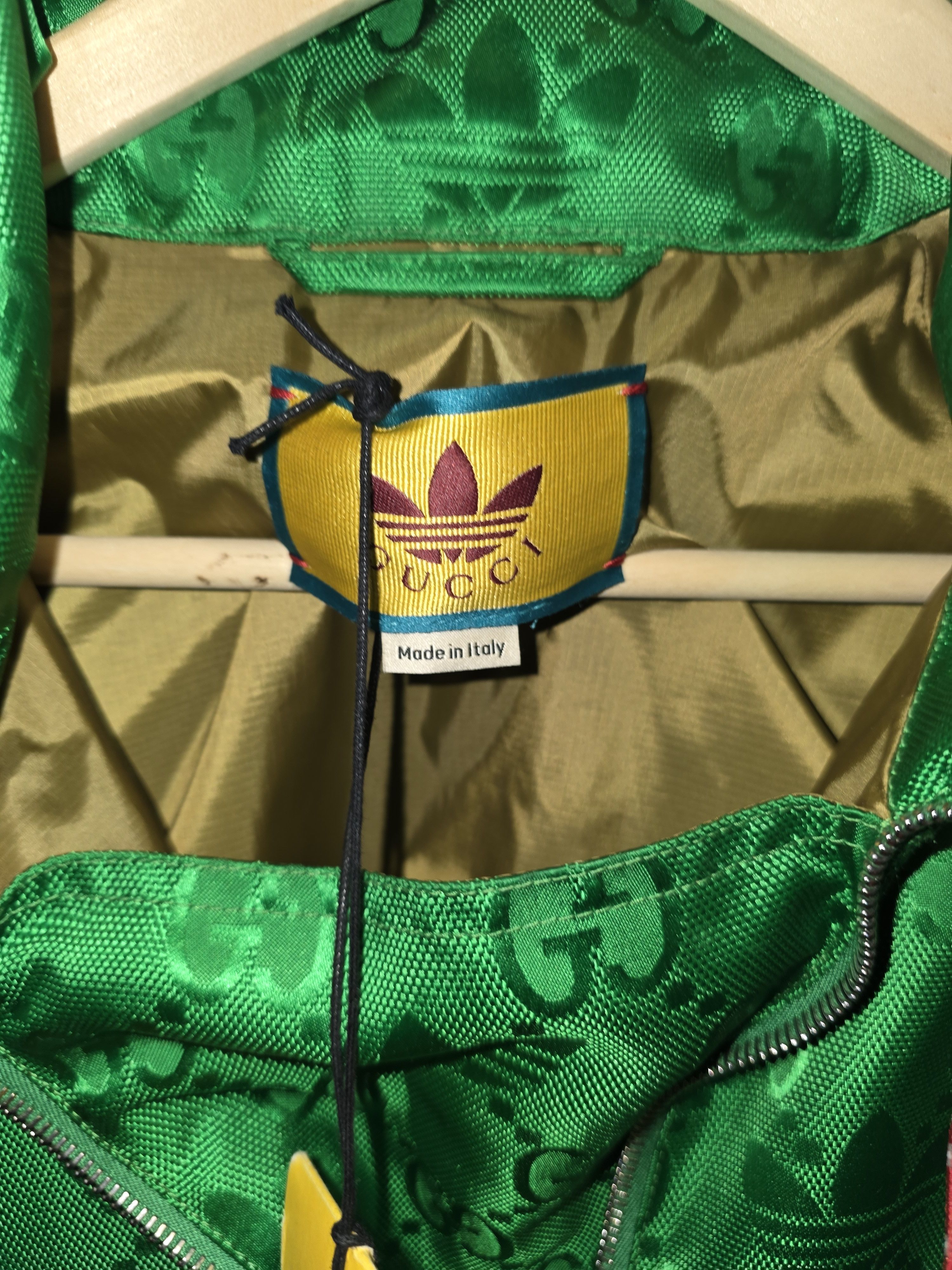 Adidas × Gucci Gucci x Adidas Macro GG Jacket Green BNWT Size US M / EU 48-50 / 2 - 5 Thumbnail