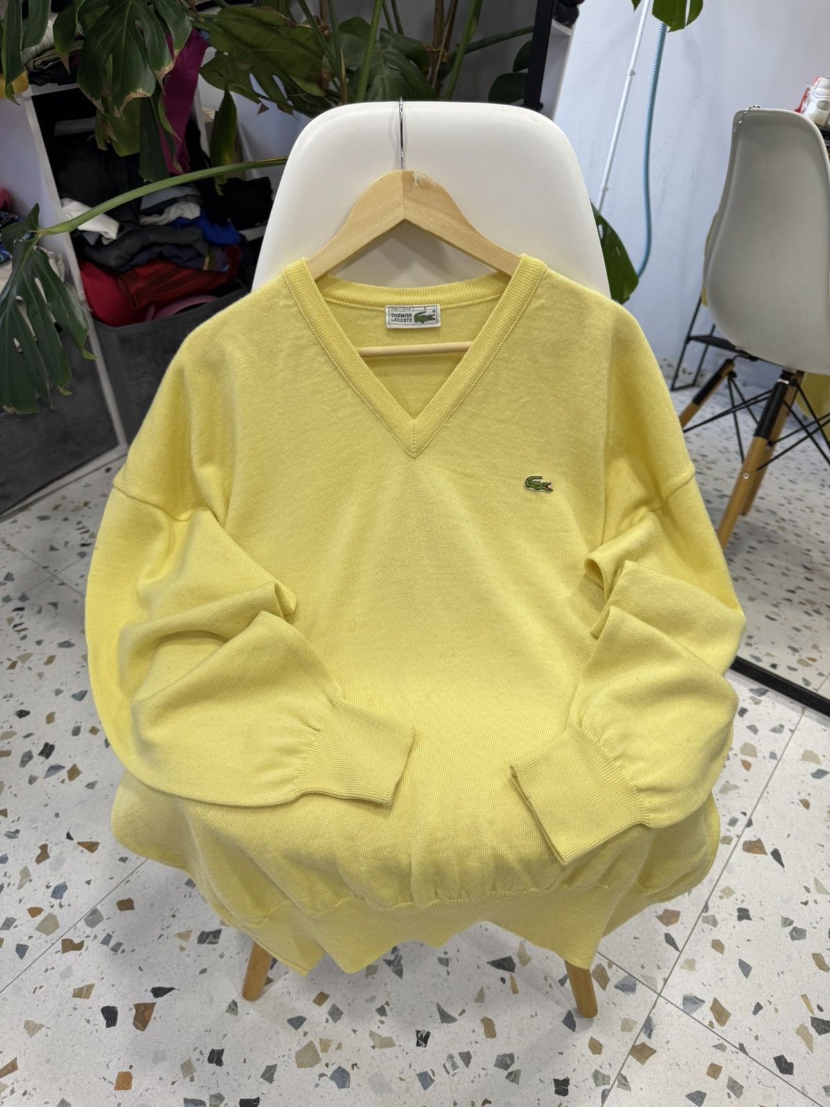 Lacoste Lacoste v-neck sweater cardigan size XL Size US XL / EU 56 / 4 - 2 Thumbnail