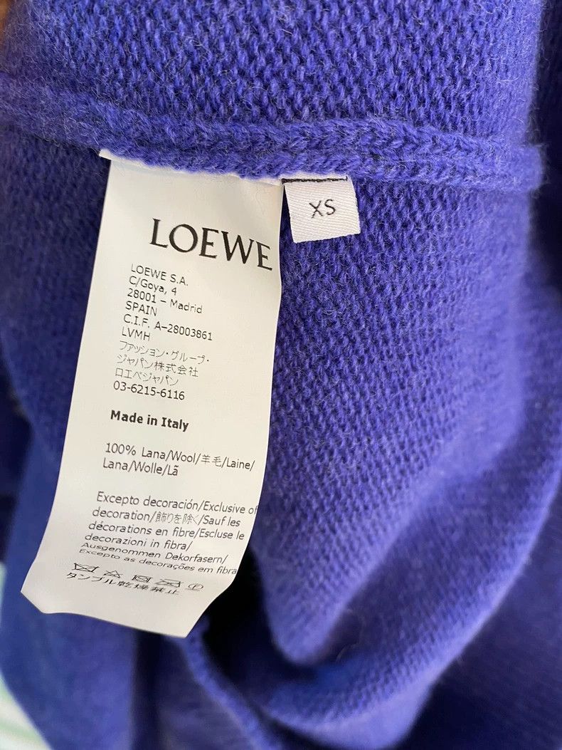 Loewe LOEWE Water droplet logo, blue knitted sweater Size XS / US 0-2 / IT 36-38 - 7 Thumbnail