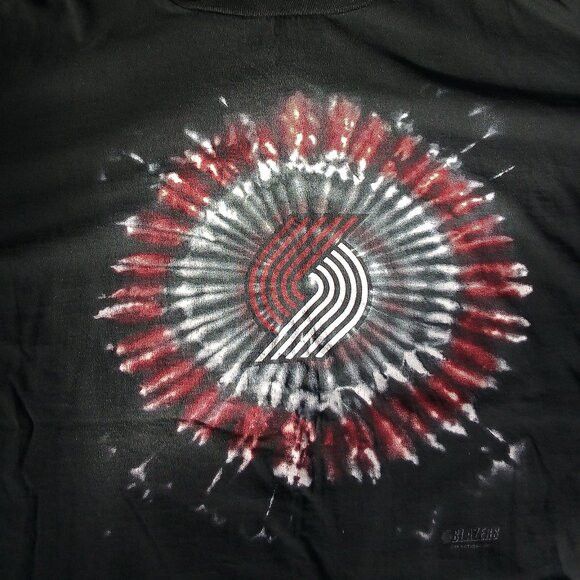 NBA × Vintage Vintage Portland Trailblazers Tie Dye Logo T-Shirt Size US XXL / EU 58 / 5 - 1 Thumbnail