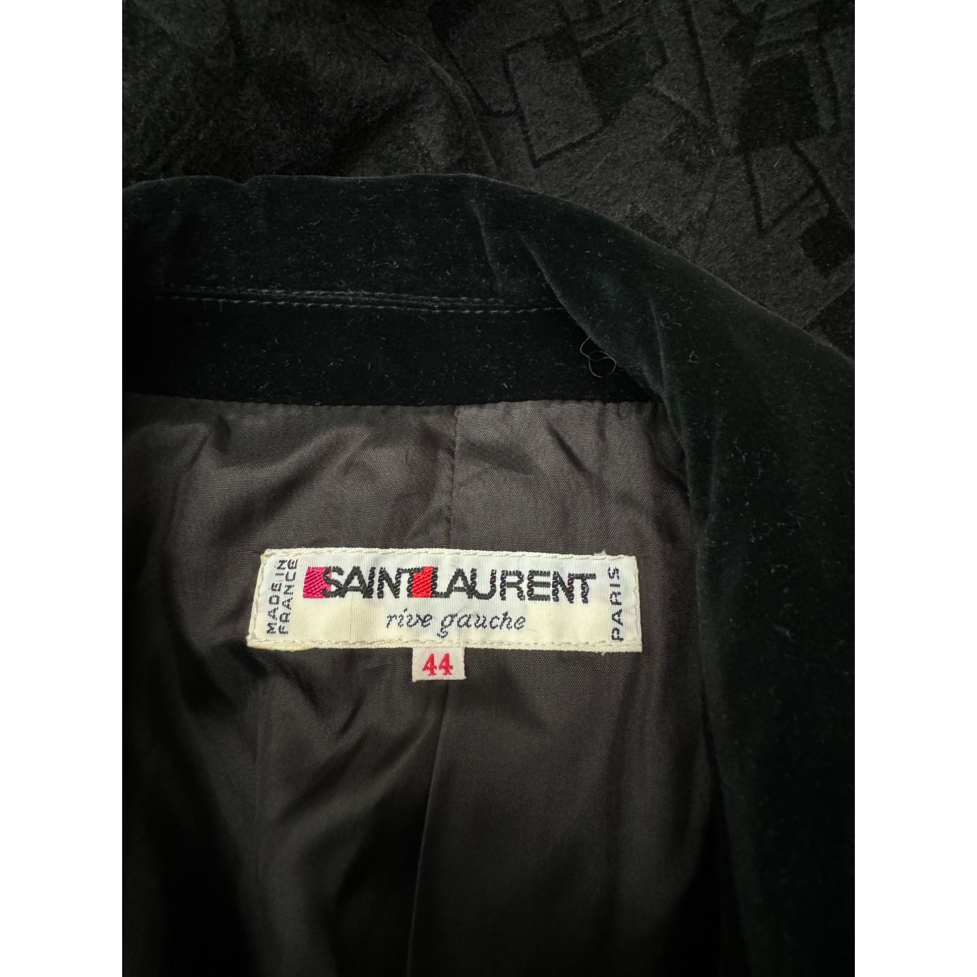 Yves Saint Laurent Vintage Black Textured Jacket Size L / US 10 / IT 46 - 7 Thumbnail