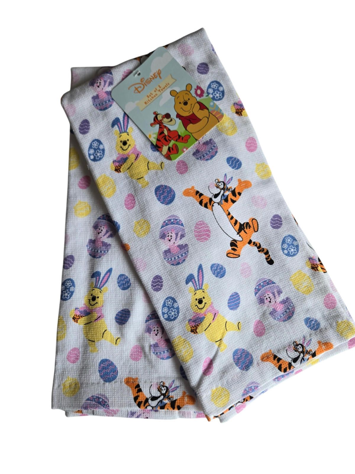 Disney Disney Pooh Tigger Easter Egg Kitchen Towels Set NWT Size ONE SIZE - 1 Thumbnail