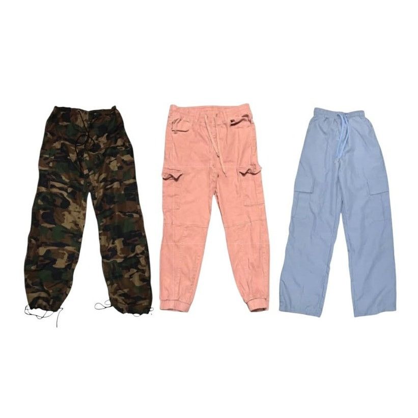 Other 3 Pair Casual Cargo Pants Jogger Adjust Sweatpants Loose SM Size 30" / US 8 / IT 44 - 2 Thumbnail