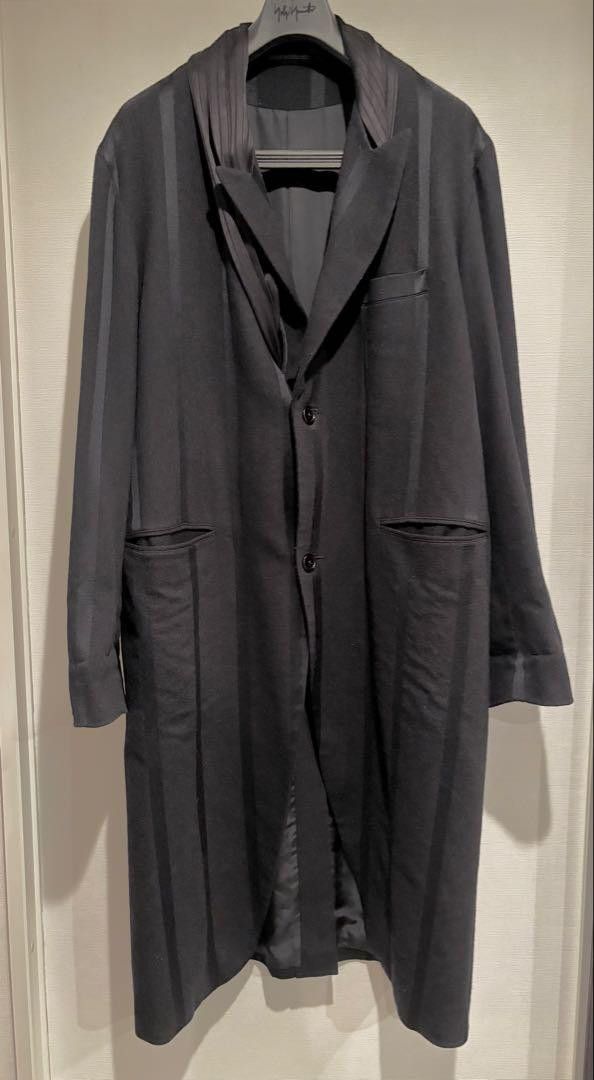 Yohji Yamamoto yohji yamamoto pour homme 99aw striped coat with stole Size US L / EU 52-54 / 3 - 2 Thumbnail