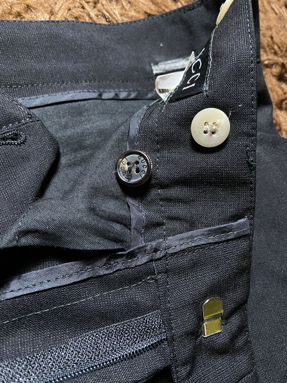 Gucci × Tom Ford 90s - GUCCI TOMFORD WOOL&MOHAIR TROUSER Size 32" / US 10 / IT 46 - 8 Thumbnail