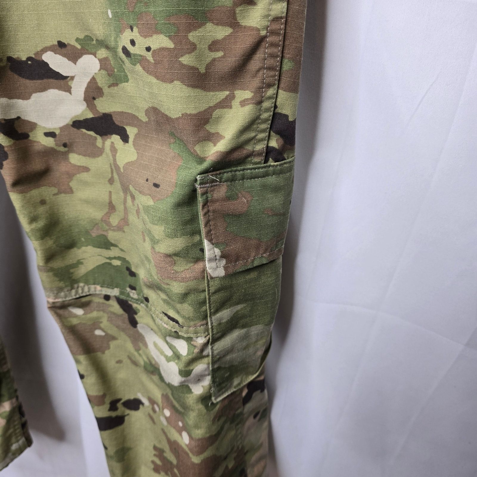 Other Green Camo Cargo Army Combat Uniform Pants Medium Regular Size US 33 - 3 Thumbnail