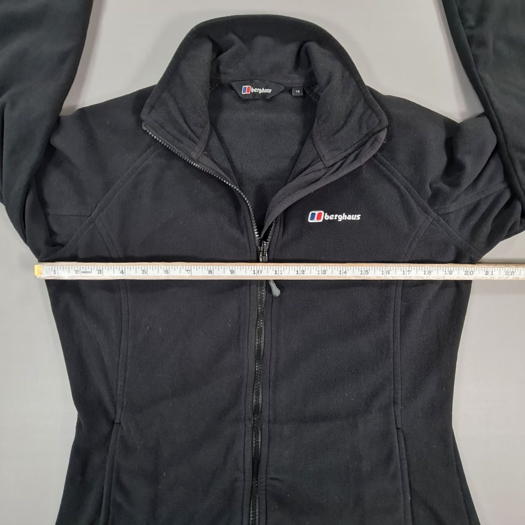 Berghaus Berghaus Womens Fleece Jacket Black 12 UK Full Zip Sweatshirt Jacket Women Carded Logo Pockets Lightweight Short 100% Polyester Sports Casual Regular Size XL / US 12-14 / IT 48-50 - 6 Thumbnail