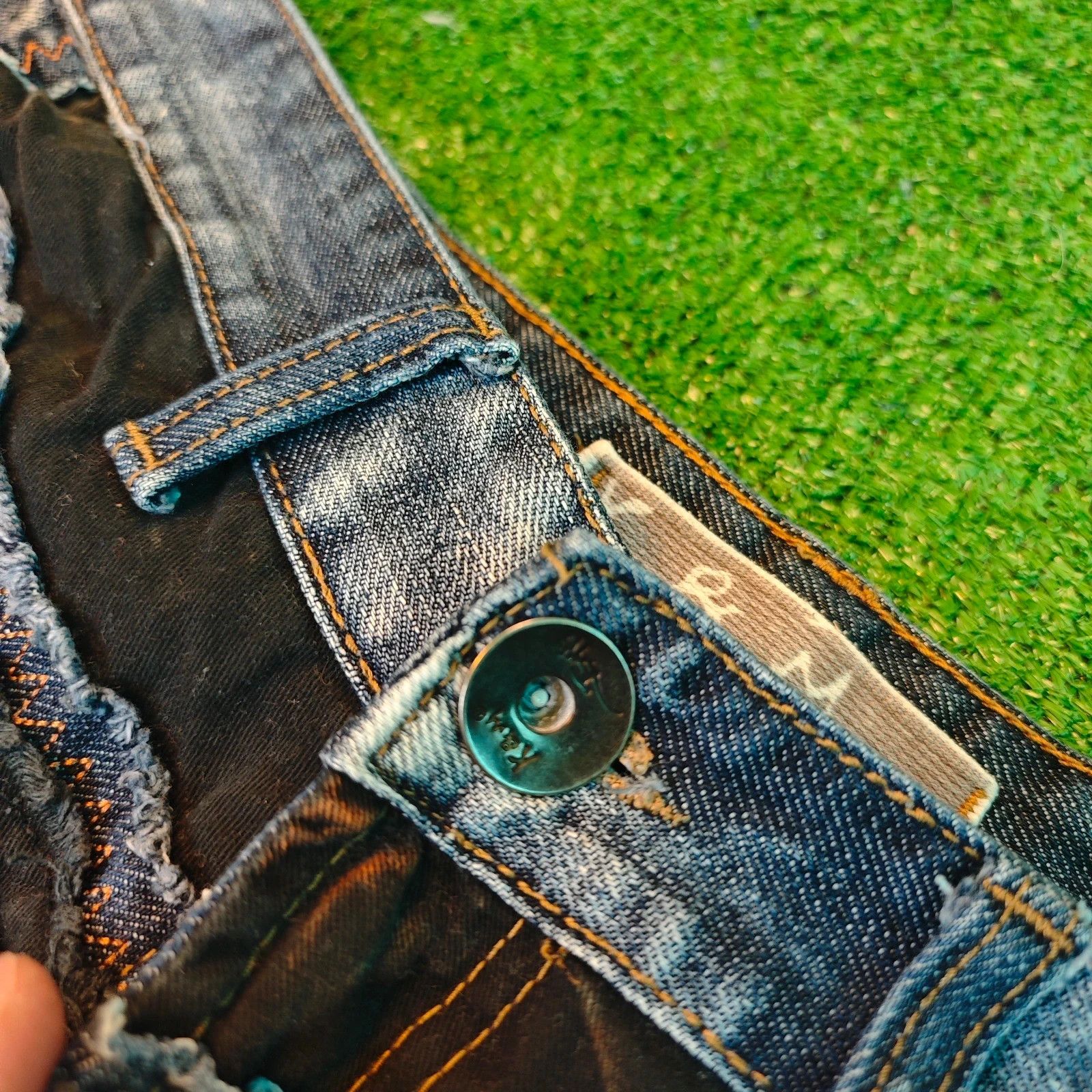 Vintage Kosmo Lupo K&M Denim Shorts mens 34 y2k oldschool drip Size US 34 / EU 50 - 6 Thumbnail