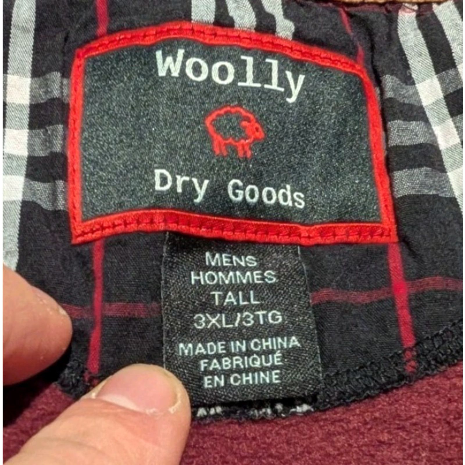 Vintage VINTAGE Woolly Dry Goods 1/4 Zip Long Sleeve Elbow Patches Sweater Sz 3XL Tall Burgundy Size US XXL / EU 58 / 5 - 7 Thumbnail