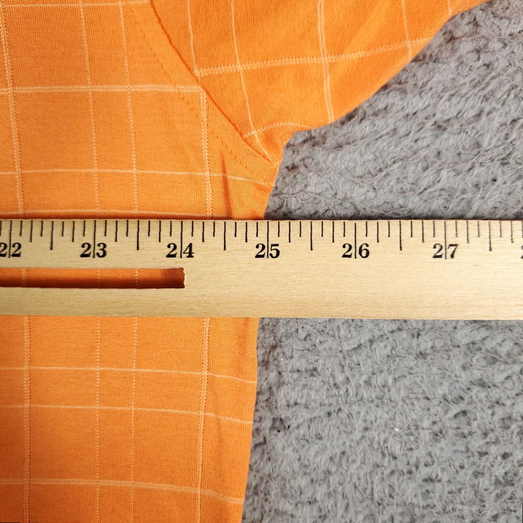 Tommy Hilfiger Vintage Tommy Hilfiger Polo Shirt Men XL Orange Check Casual Short Sleeve Size US XL / EU 56 / 4 - 6 Thumbnail