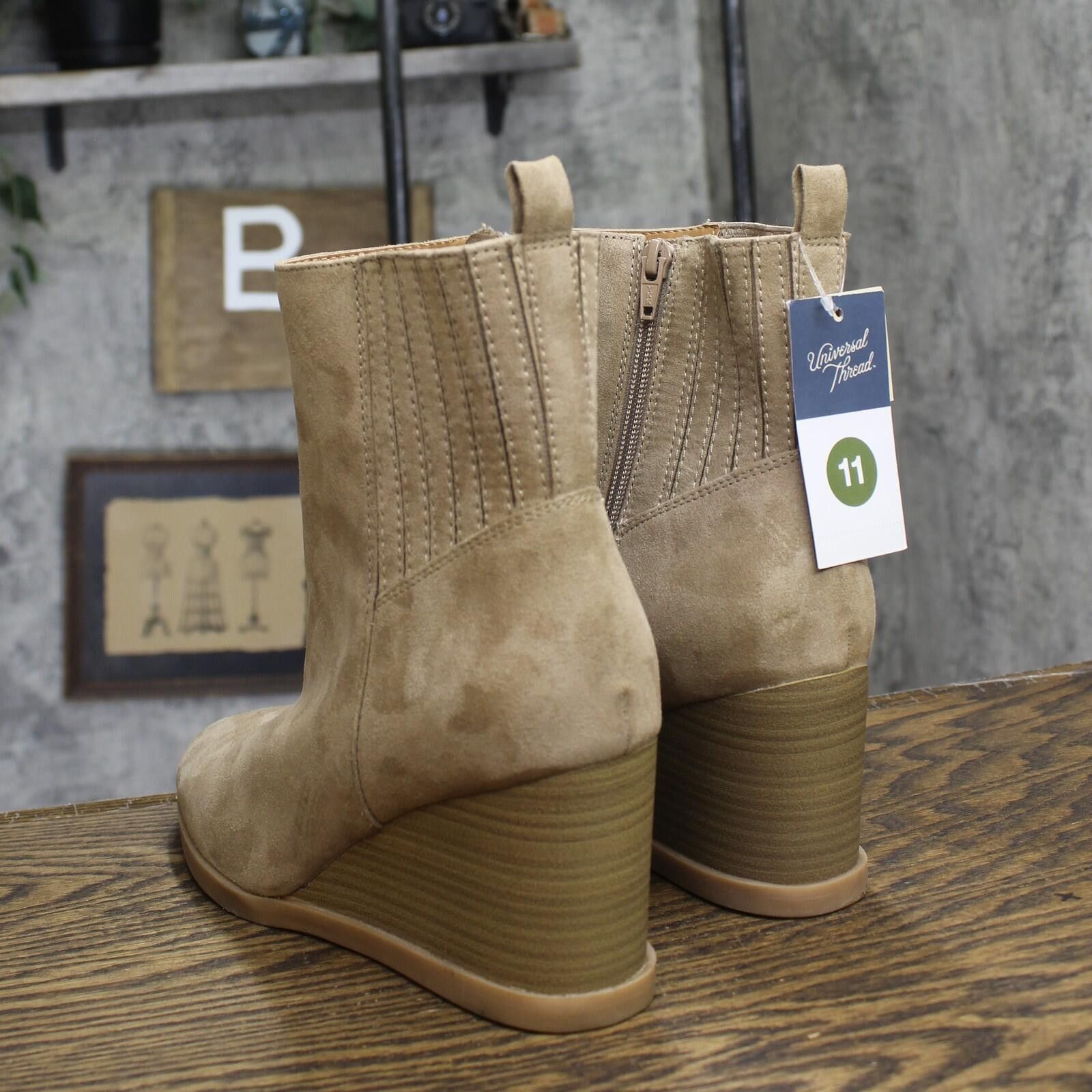 Other Universal Thread Winter Boots 88375529 Taupe Brown 11m Size US 11 / IT 41 - 2 Thumbnail