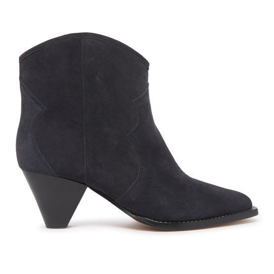 ISABEL MARANT Darizo Faded Black Suede 60mm Heel Ankle Boots